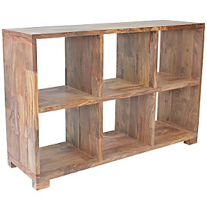John Lewis Stowaway Low Bookcase, Unfinished