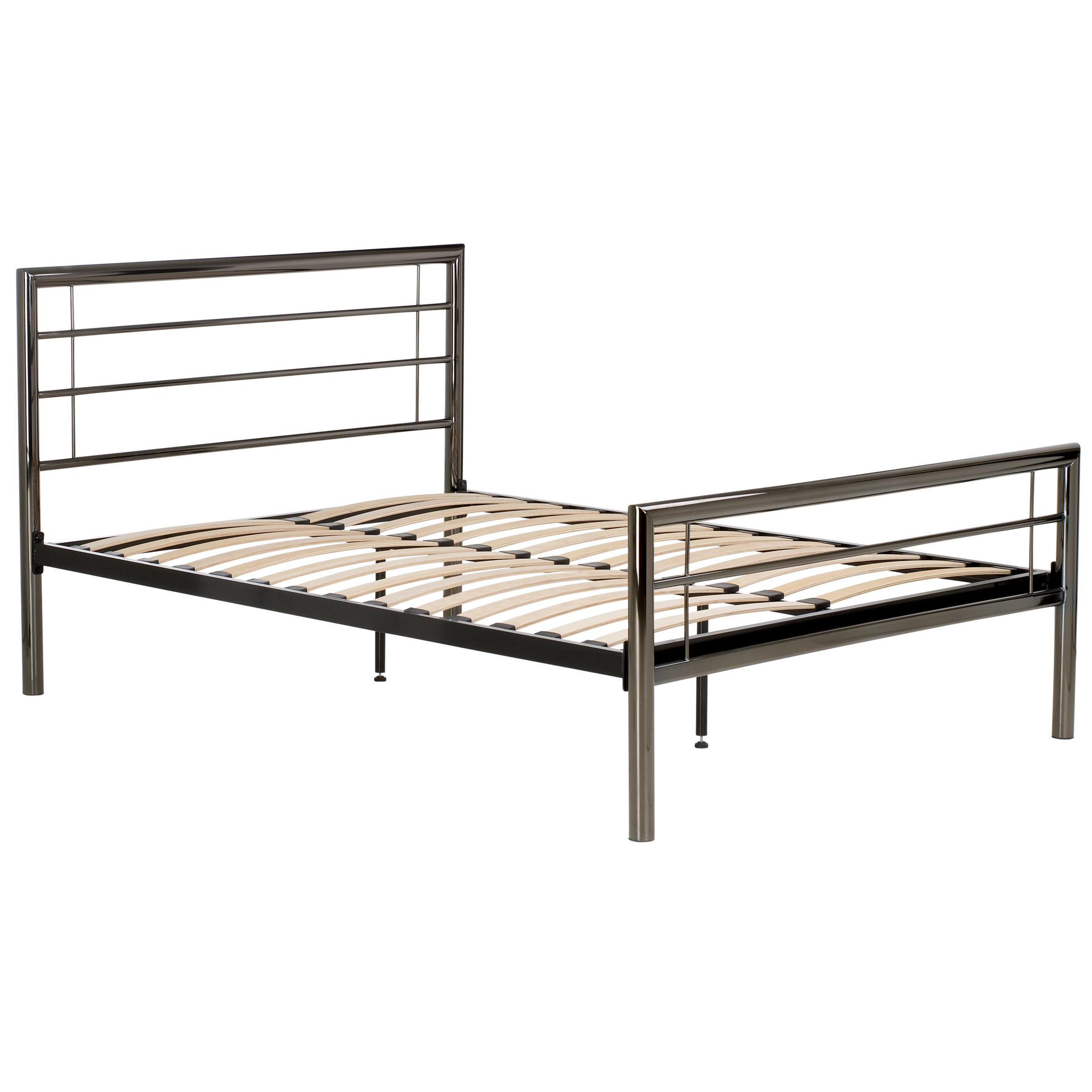 John Lewis Aquarius Bedstead, Black Nickel, Kingsize at John Lewis