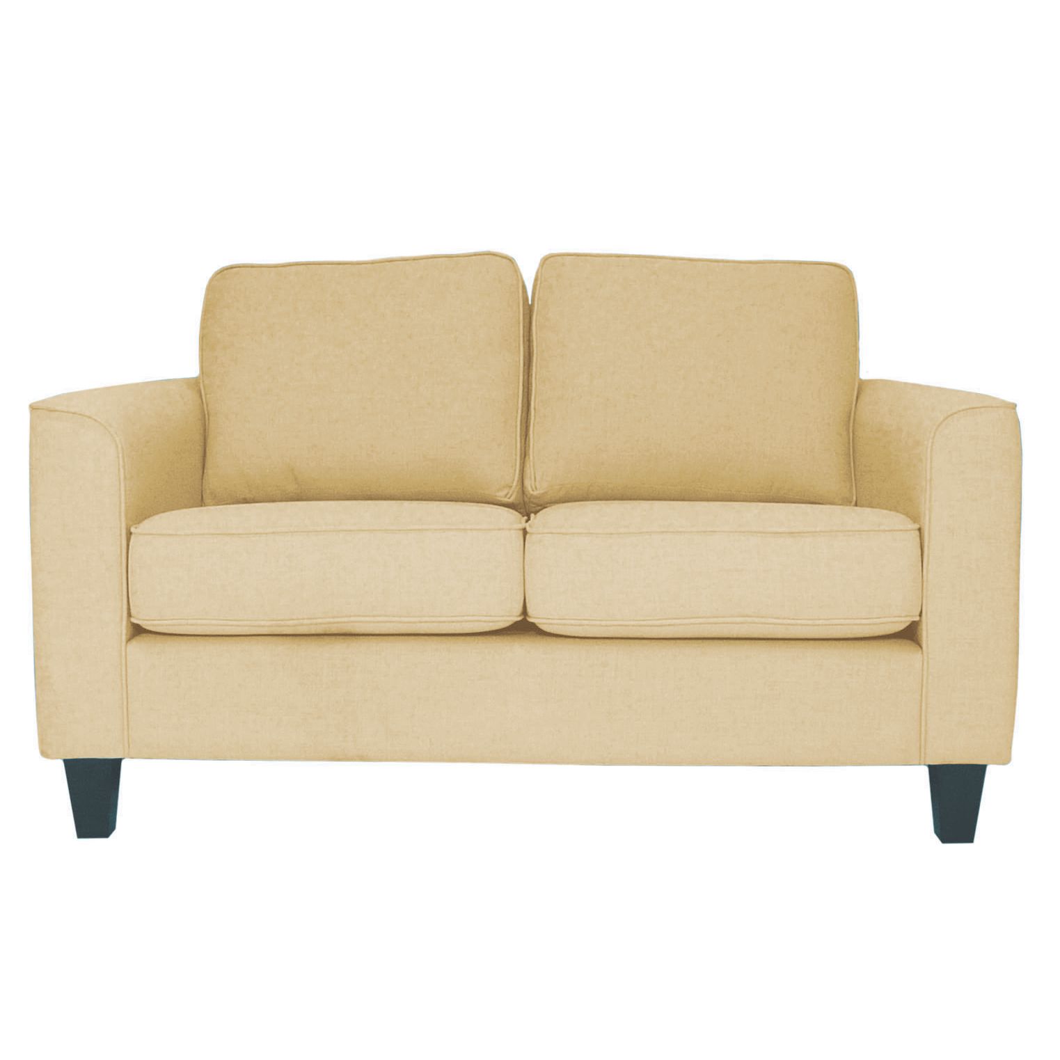 John Lewis Portia Small Sofa, Camel / Dark Leg, width 136cm