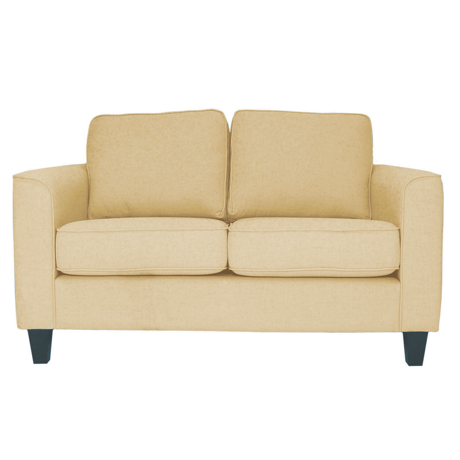 Portia Small Sofa, Camel / Dark Leg