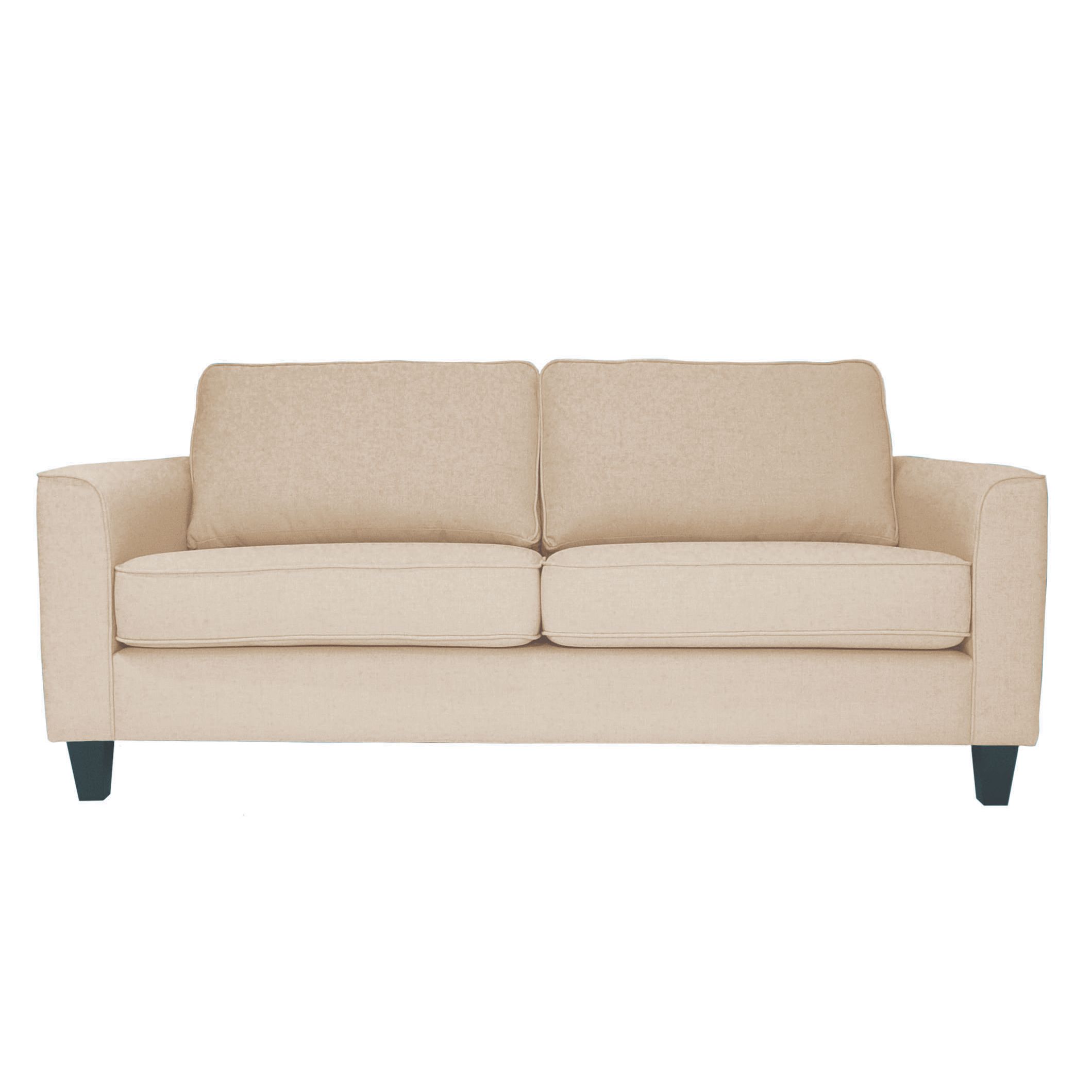 John Lewis Portia Medium Sofa Bed, Camel / Dark Leg, width 183cm