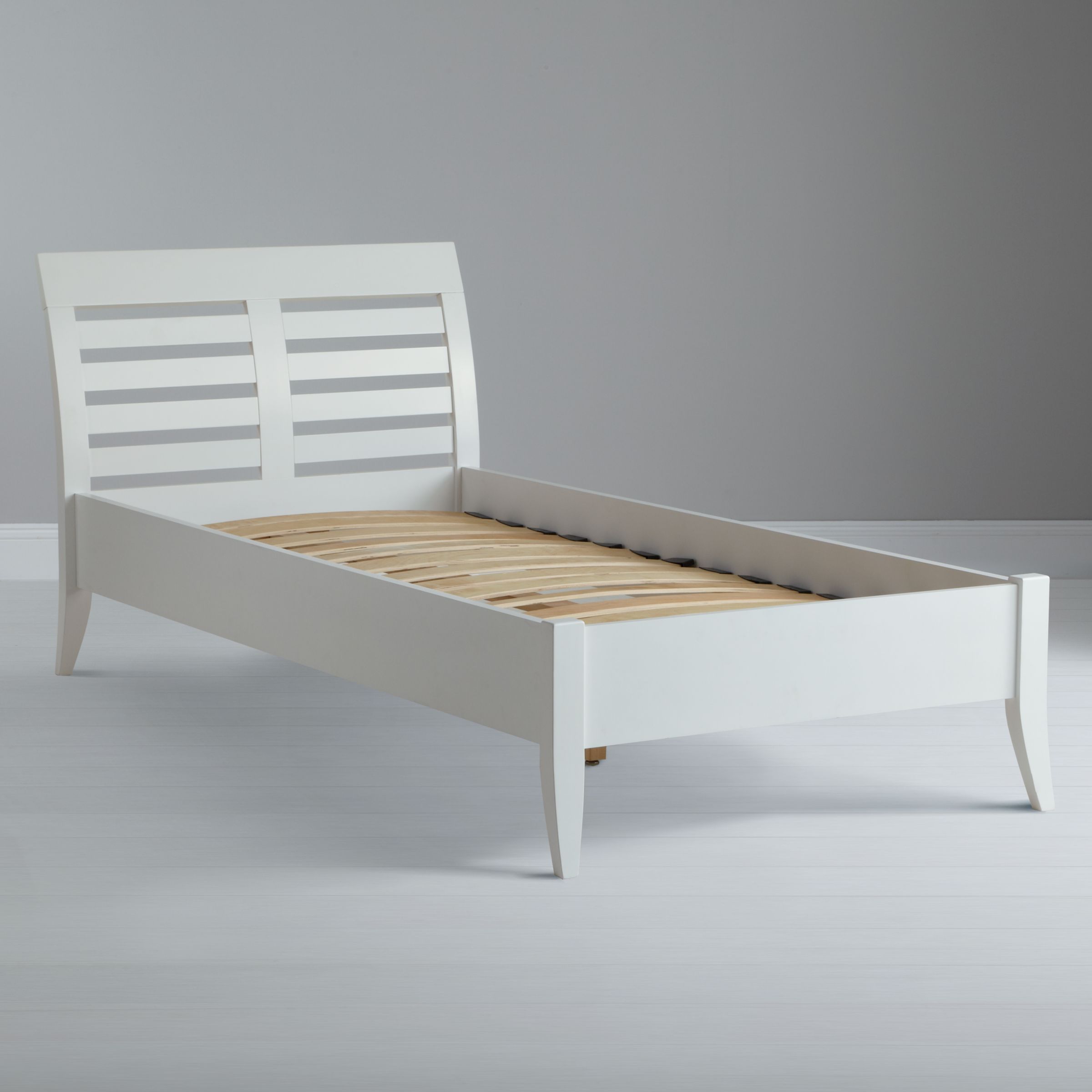 John Lewis Aspen Bedstead, White, Single at JohnLewis