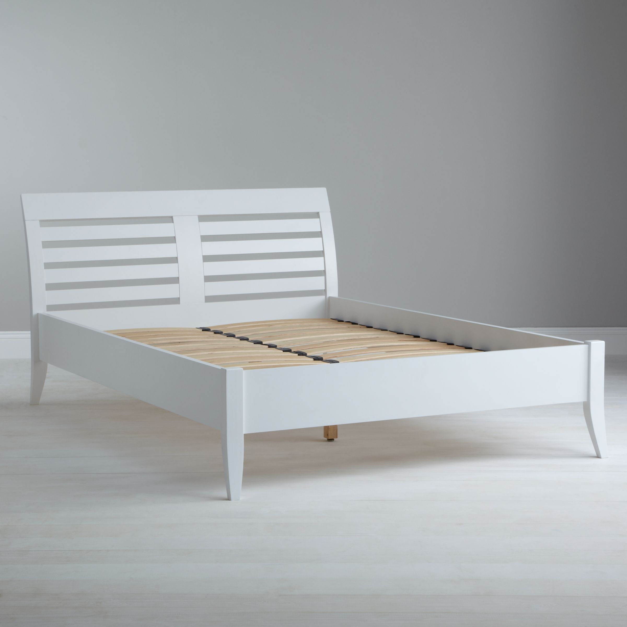 John Lewis Aspen Bedstead, White, Double at John Lewis