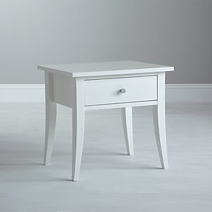 Aspen Bedside Table, White