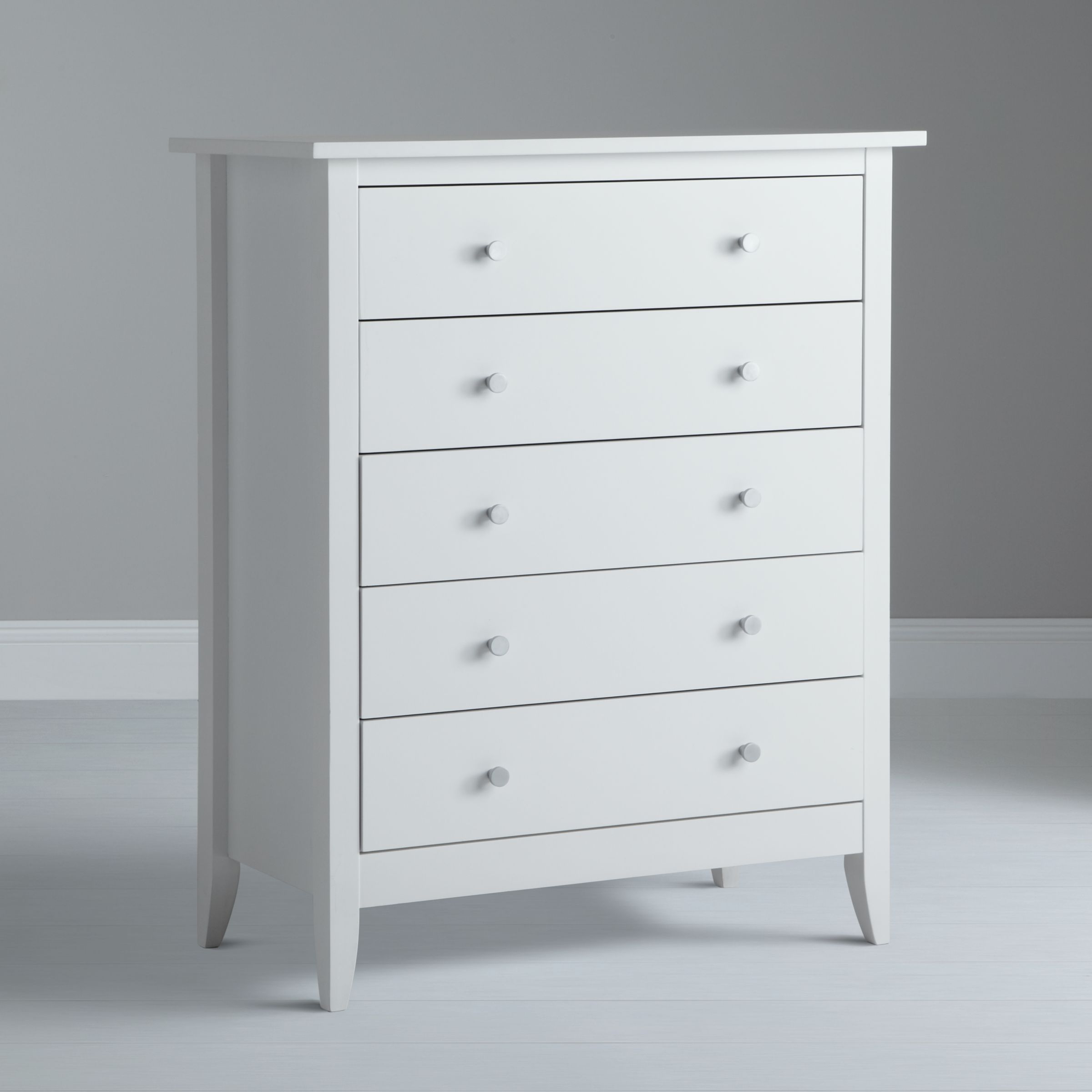 Aspen 5-Drawer Chest, White