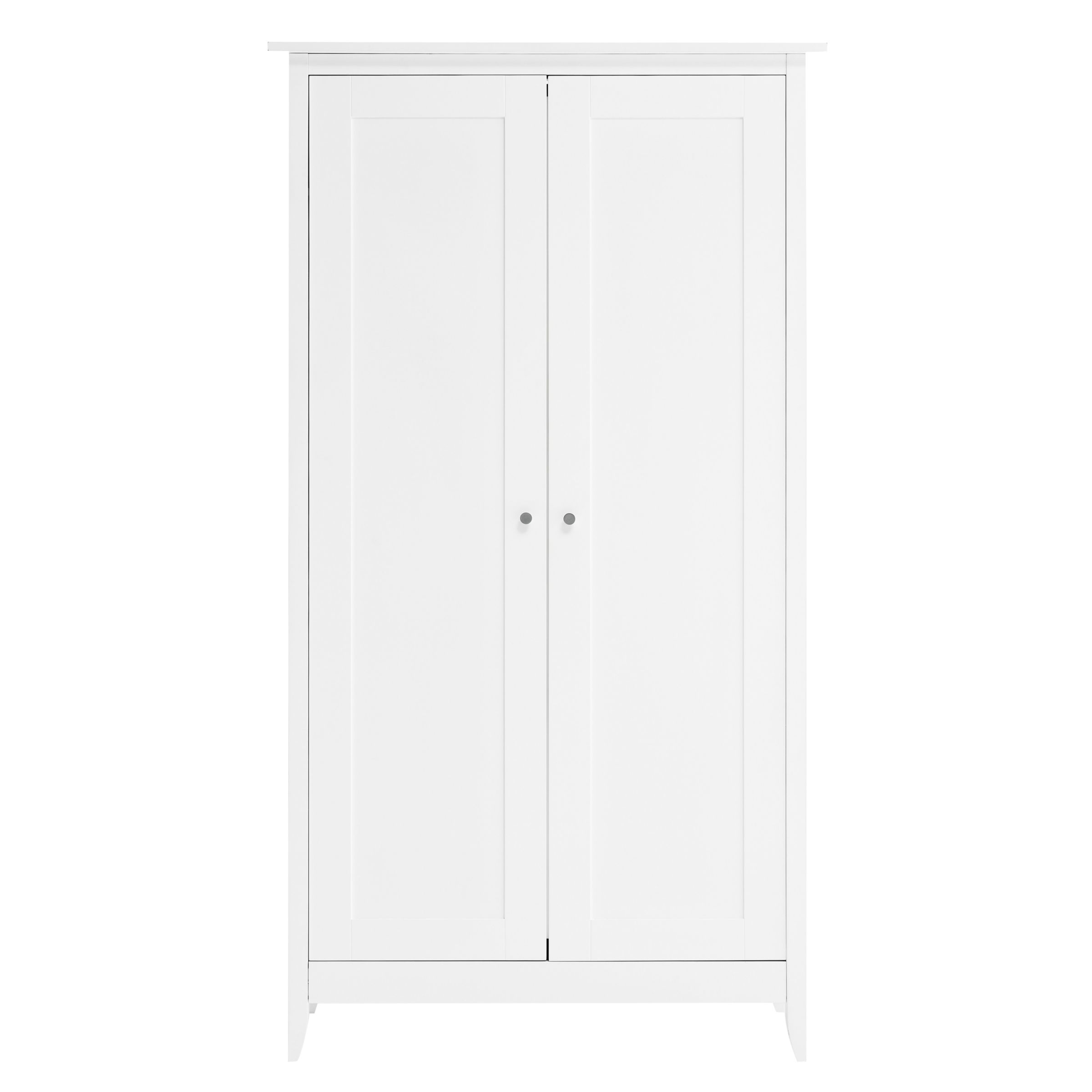 John Lewis Aspen 2 Door Wardrobe, White