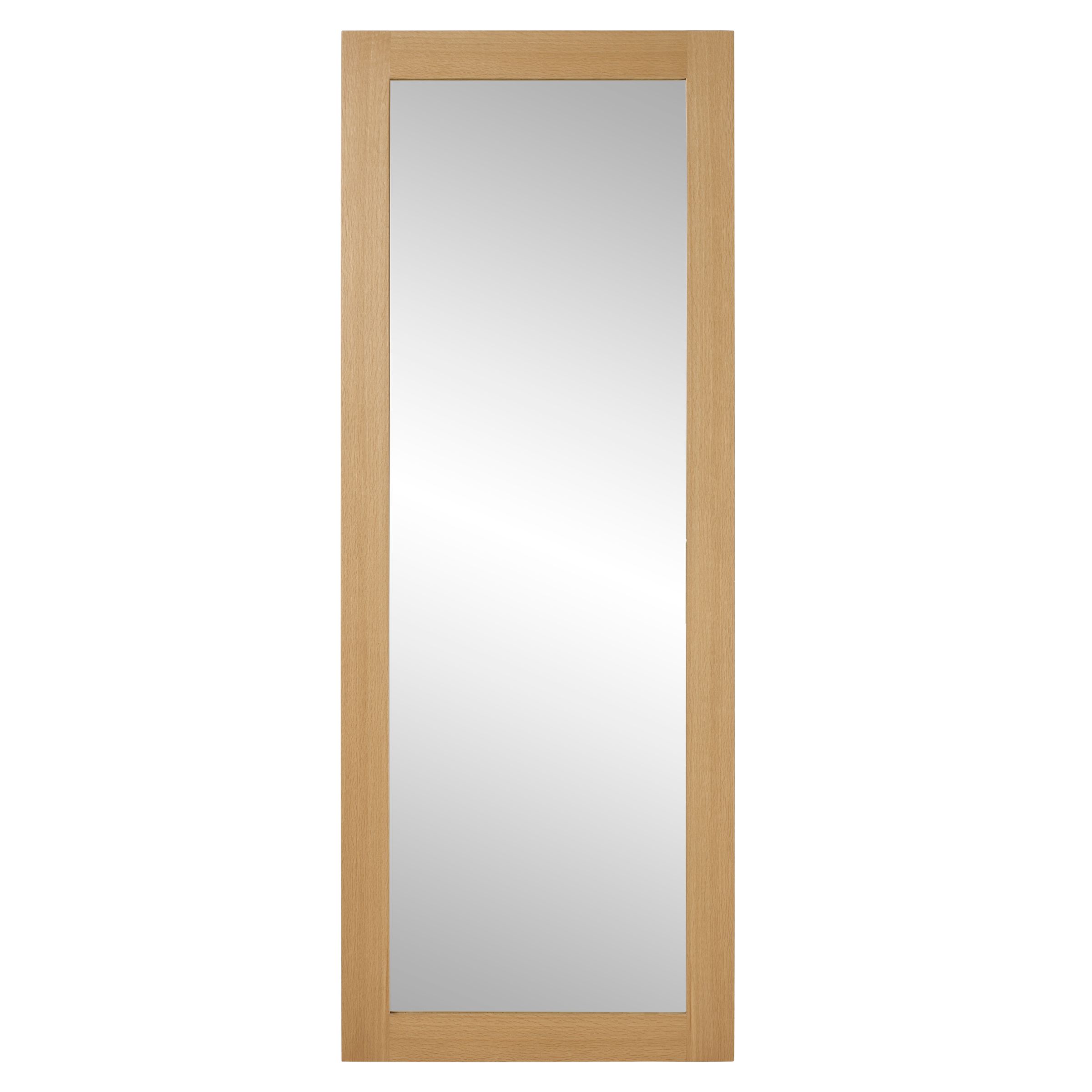 John Lewis Halsted Oak Leaning Mirror at John Lewis