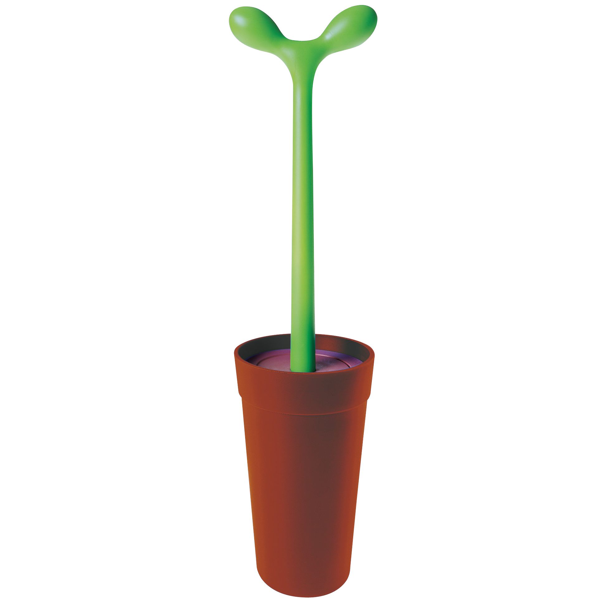 Alessi Merdolino Toilet Brush Brown