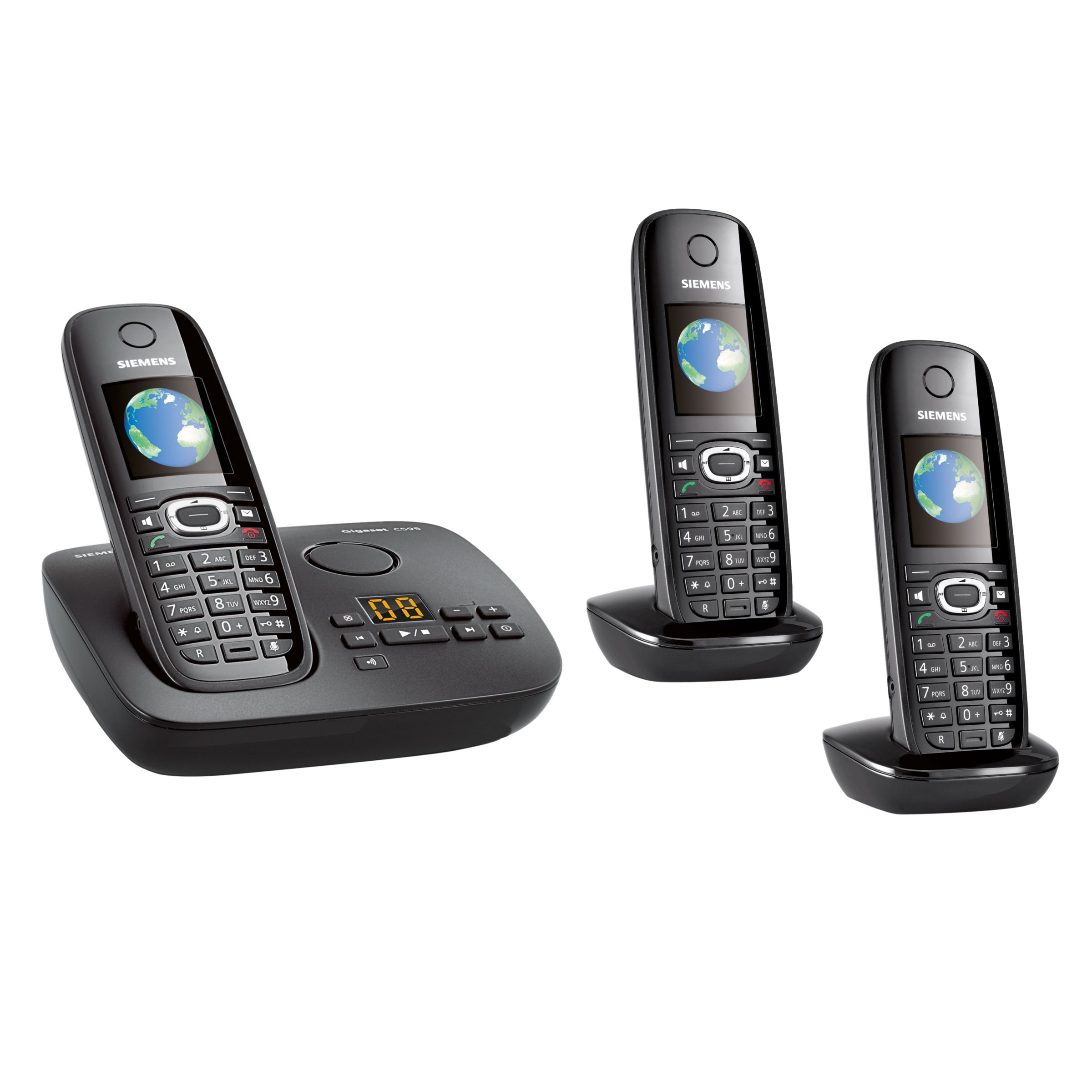 Siemens Gigaset C595 Trio Digital Cordless Telephone and Answer Machine, Trio DECT