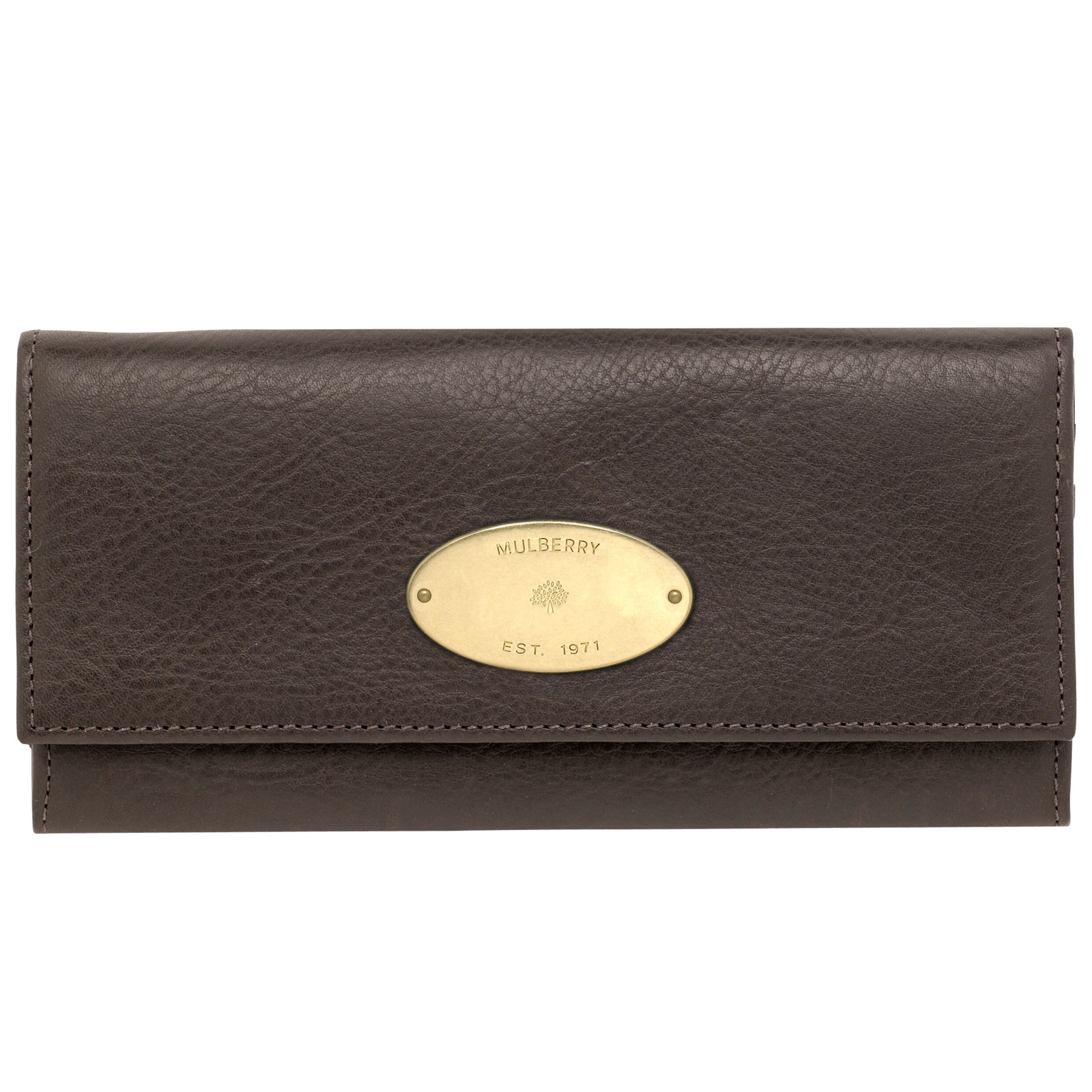 Mulberry Continental Purse, Chocolate at John Lewis