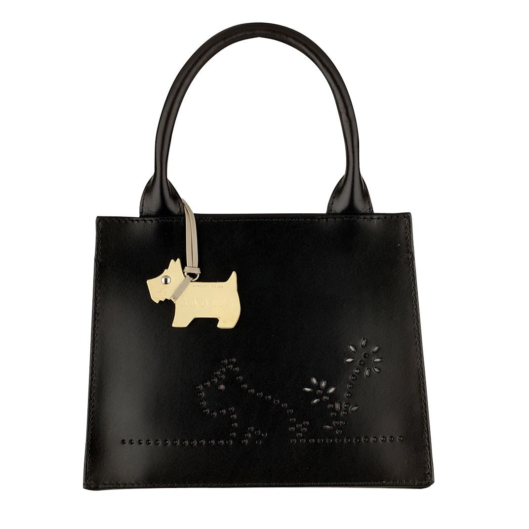 Radley Dot to Dog Mini Grab Handbag, Black