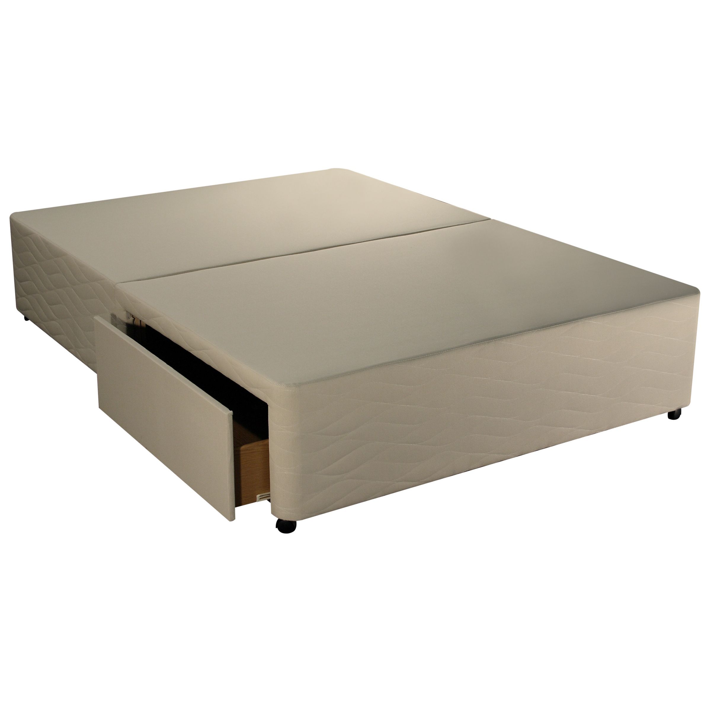 John Lewis Memory Non Sprung Drawer Divan Base, Double at JohnLewis