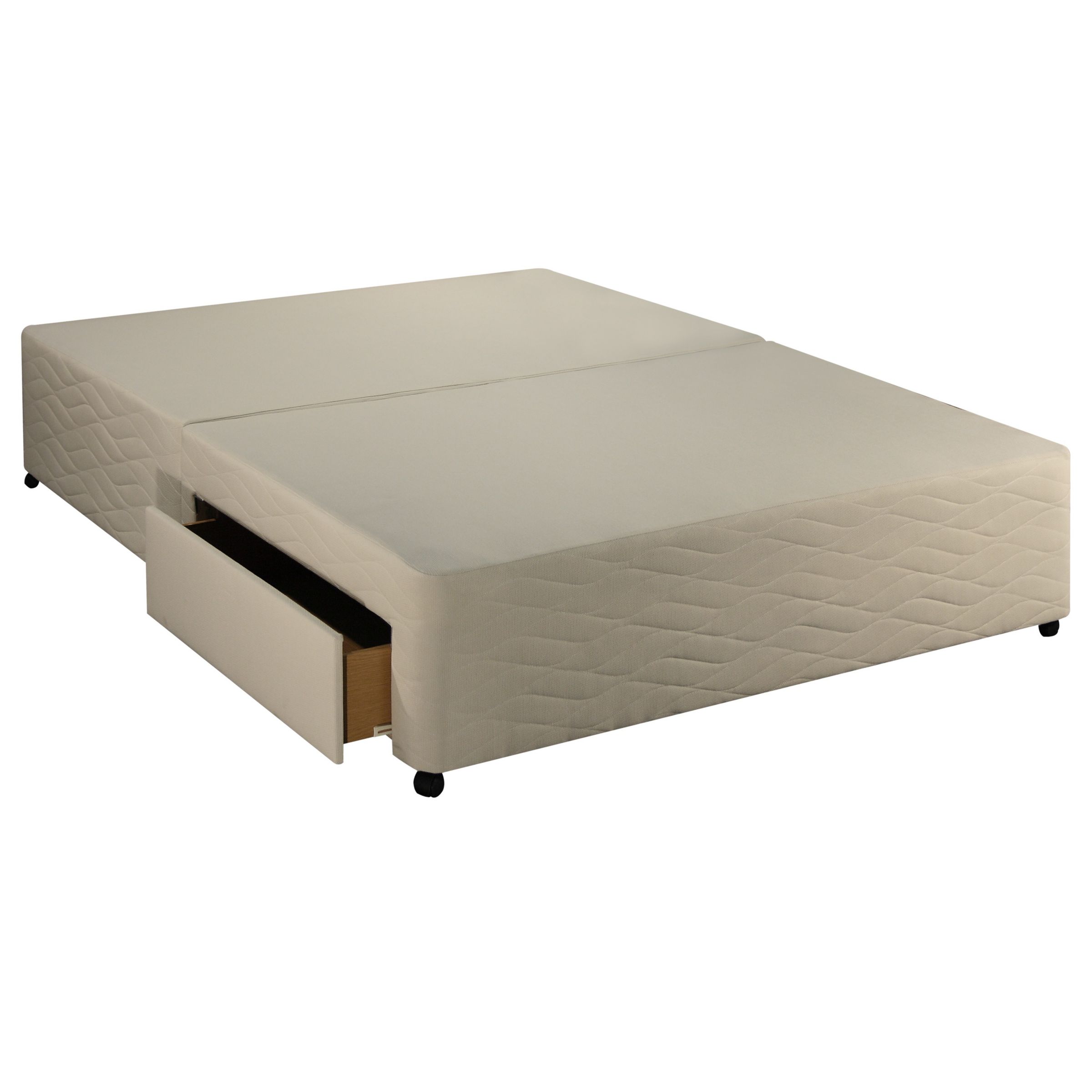 John Lewis Memory Sprung Edge Drawer Divan Base, Kingsize at JohnLewis