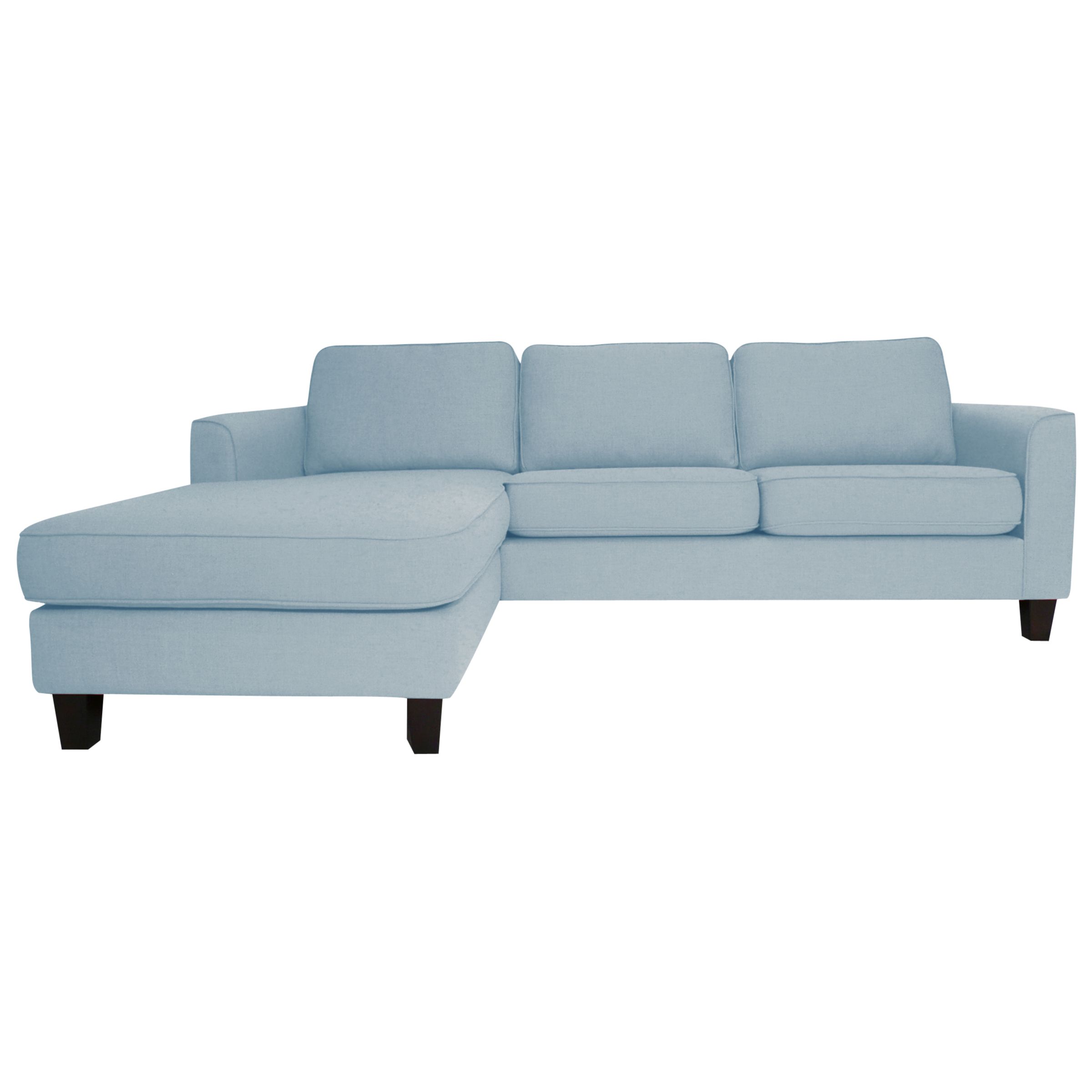 John Lewis Portia LHF Chaise End Sofa, Duck Egg