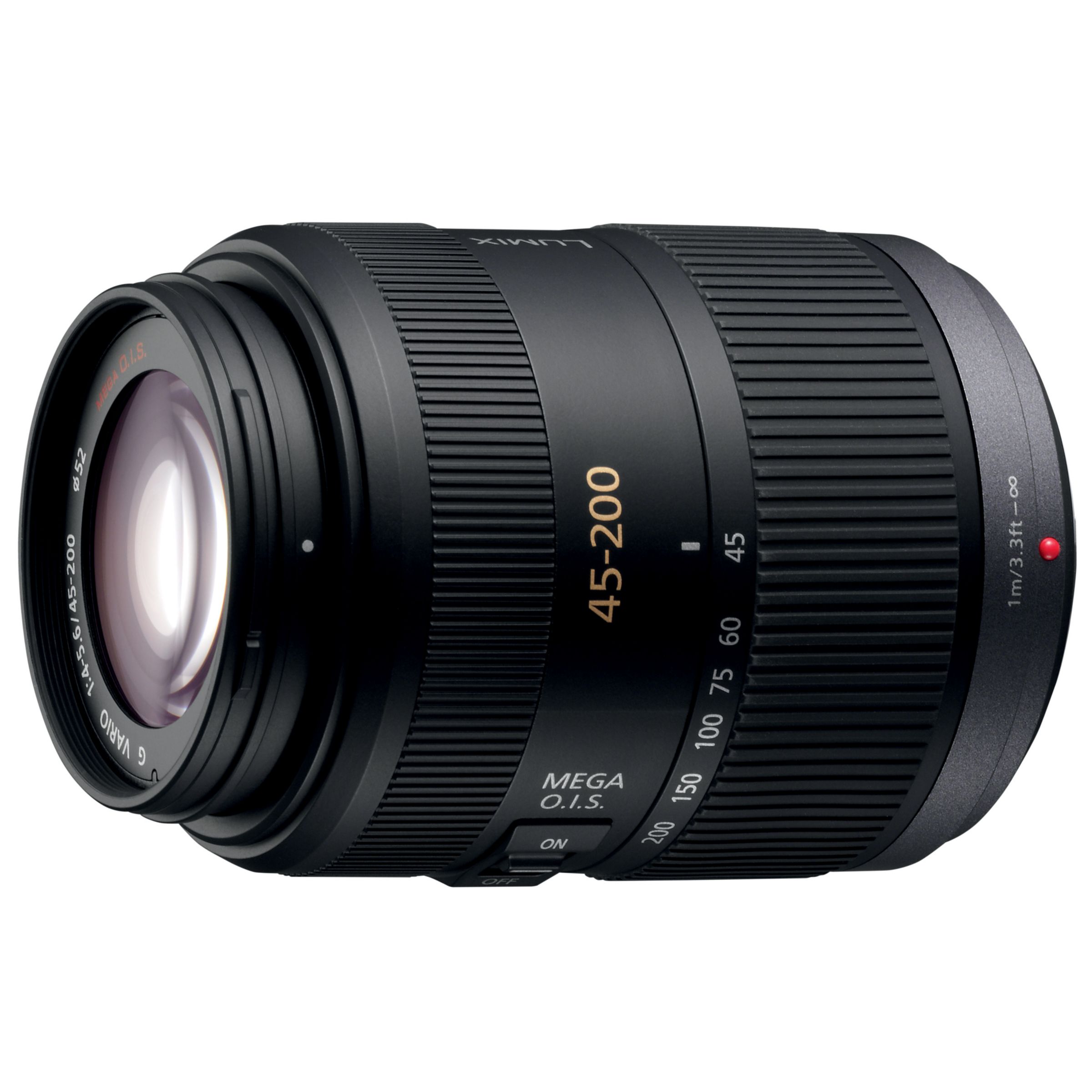 Panasonic H-FS045200E 45-200mm Micro Four Thirds Telephoto Lens at John Lewis