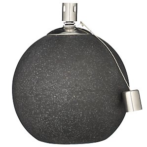 Ball Oil Lamp, Black, Medium
