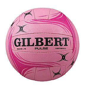 Gilbert Pulse Training Netball, Pink, Size 5
