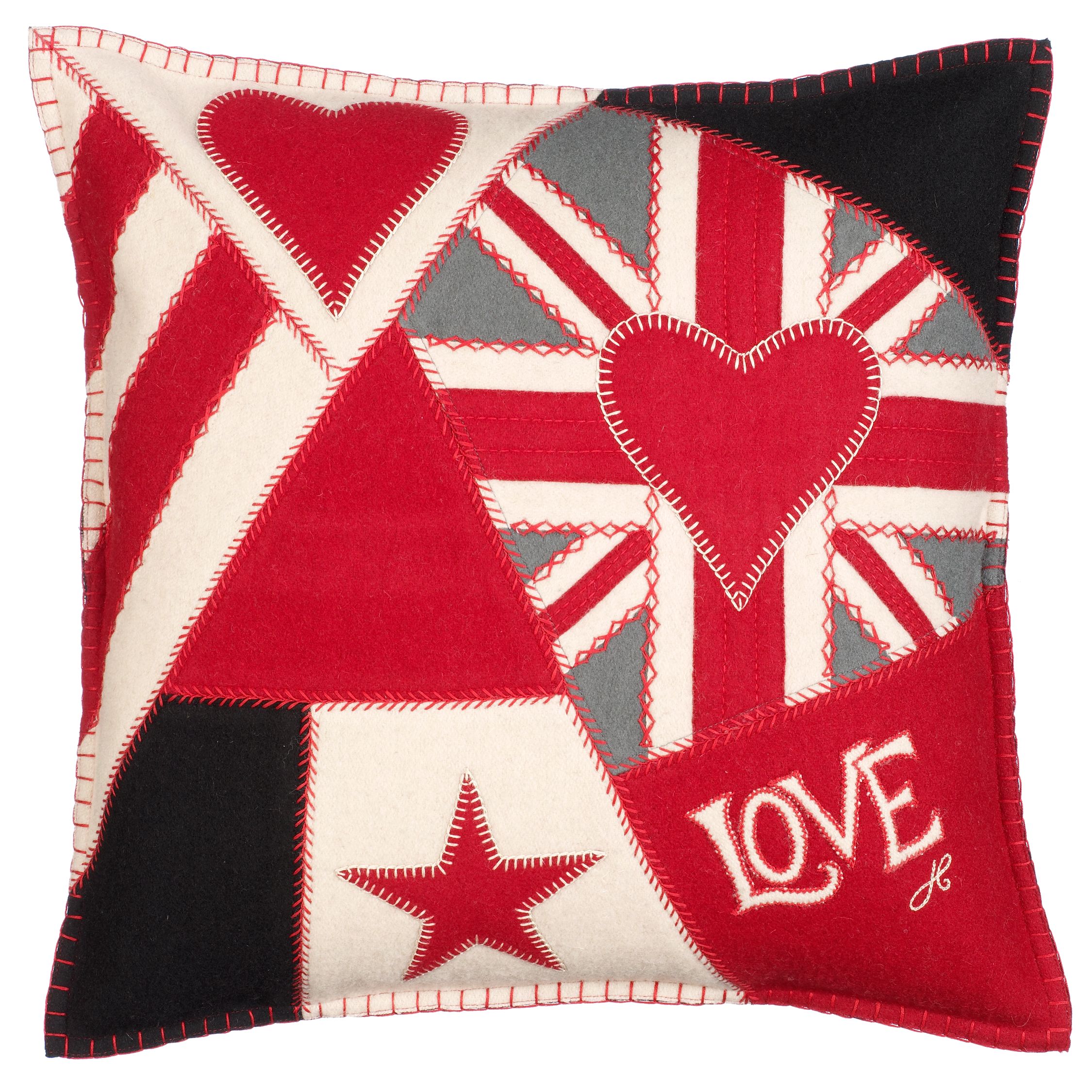 Jan Constantine Crazy Patchwork Cushion, Multi