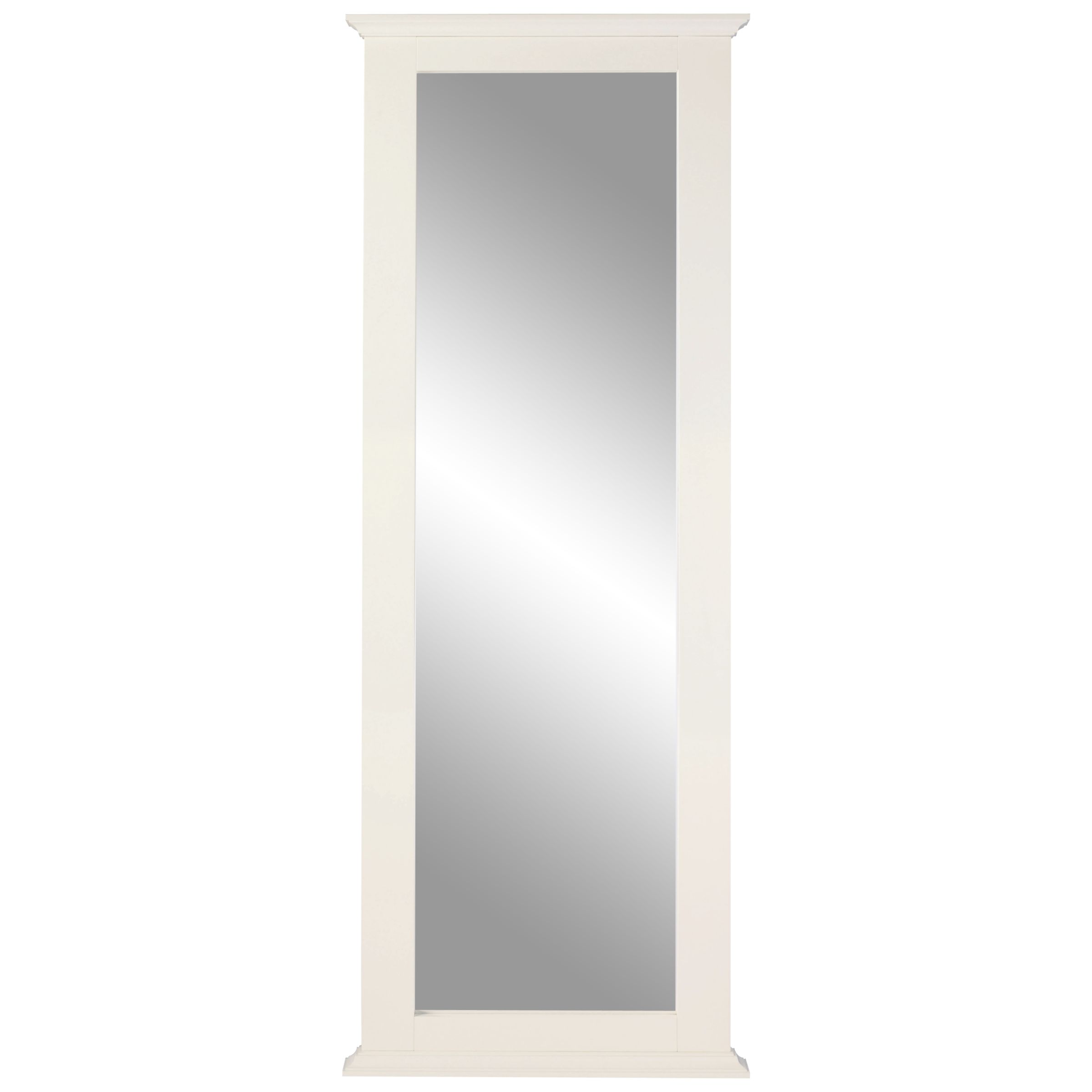 John Lewis Darcy Leaning Mirror, Ivory at John Lewis