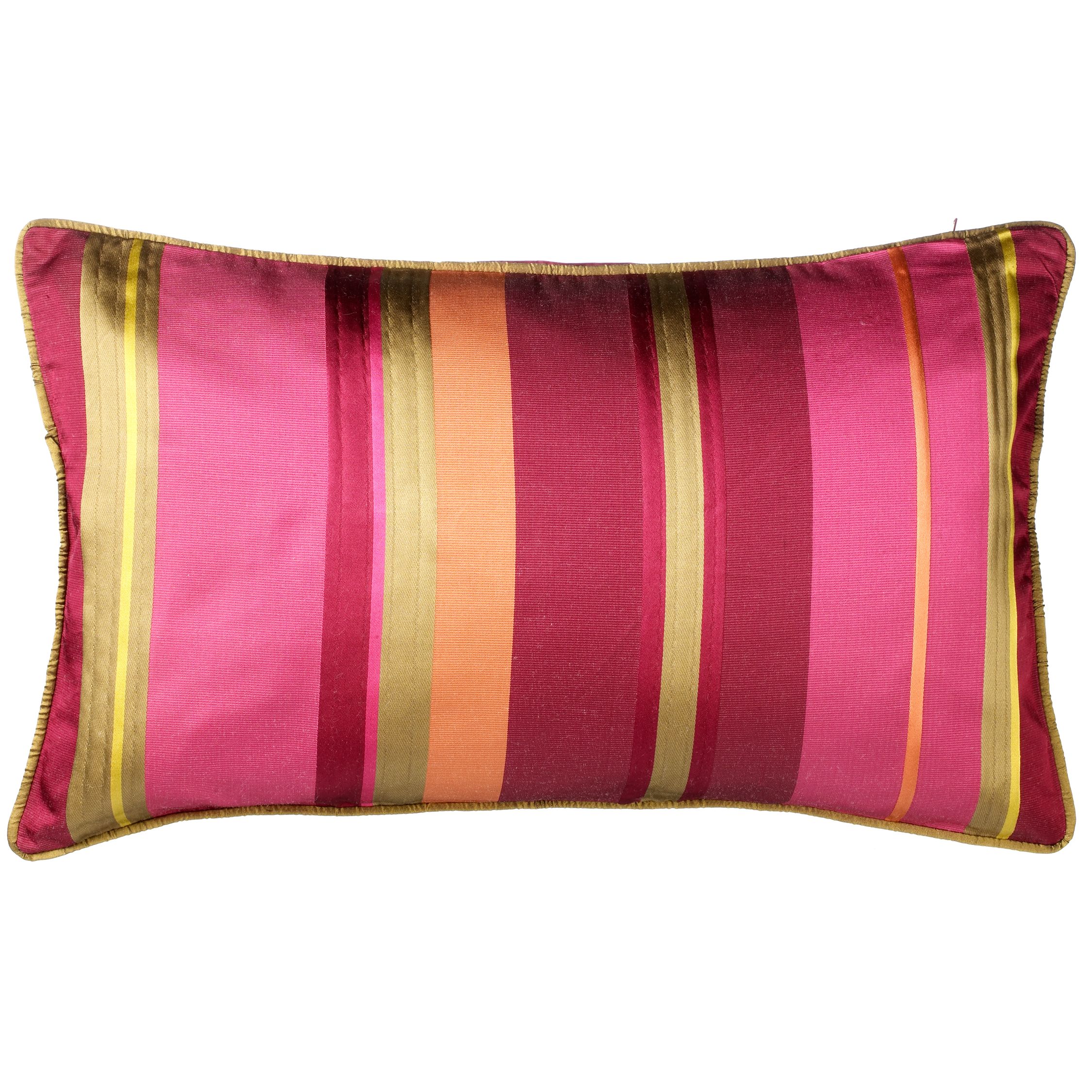 Cezanne Stripe Cushion, Bright Wine