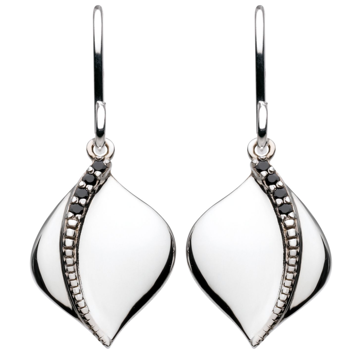Kit Heath Black Cubic Zirconia Ray Drop Earrings