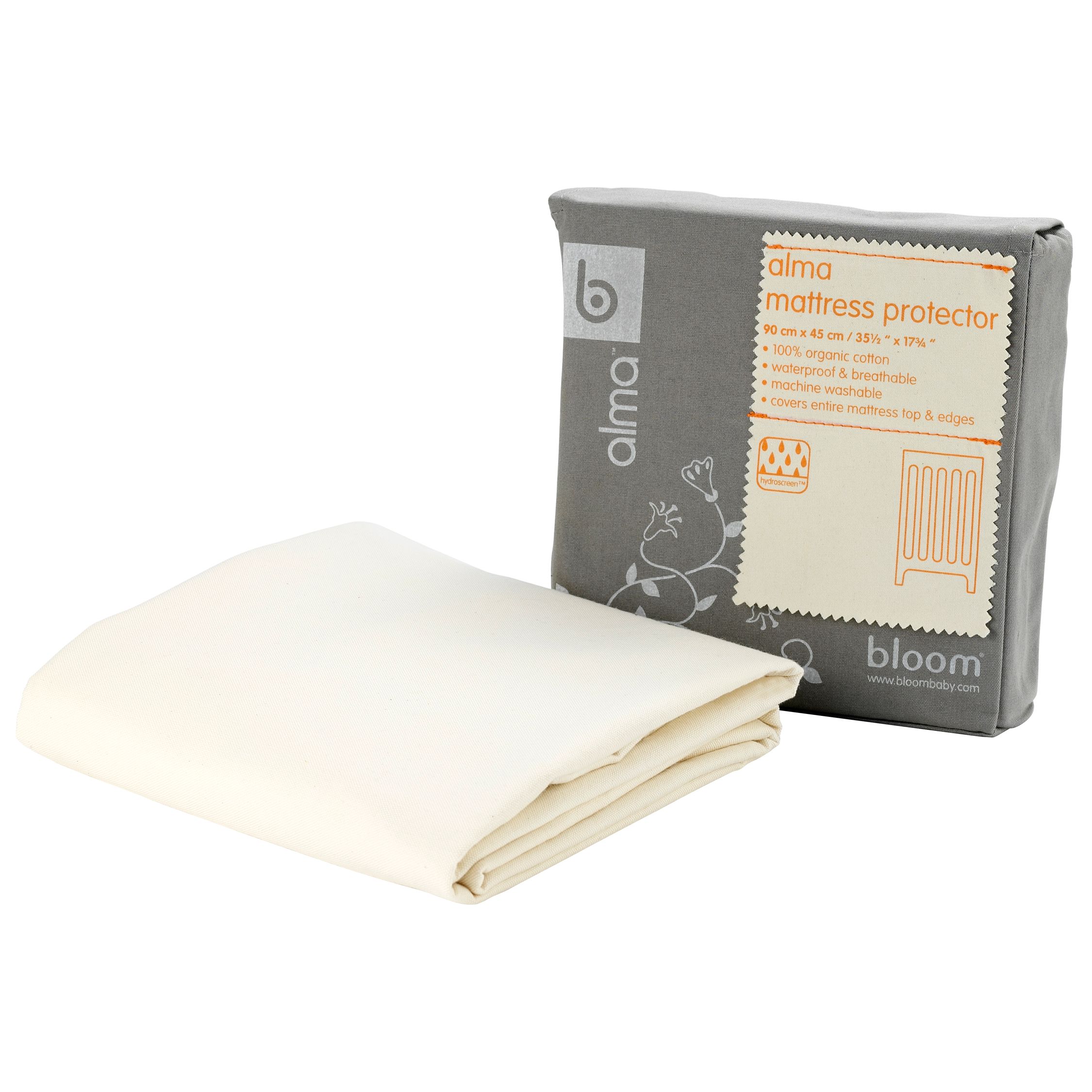 bloom Alma Cot Mattress Protector Natural Wheat