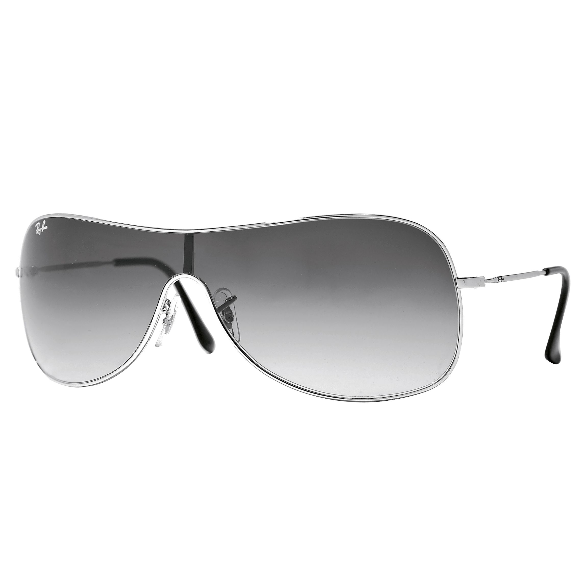 Ray-Ban Men's Small Mask Sunglasses, Silver, One Size