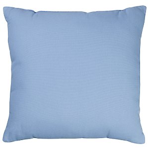 John Lewis Value Plain Cotton Cushion, Sky Blue
