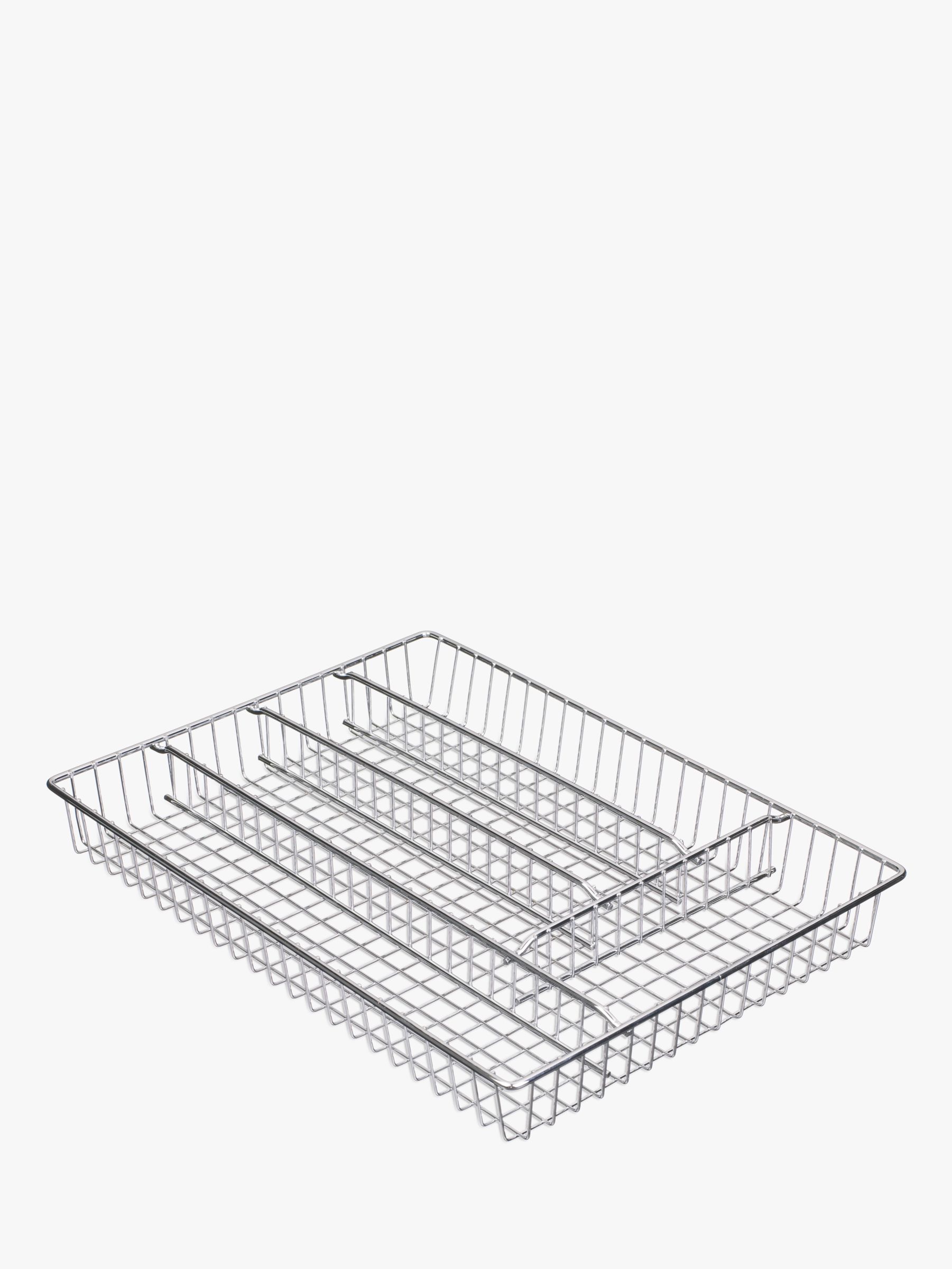John Lewis Chrome Cutlery Tray