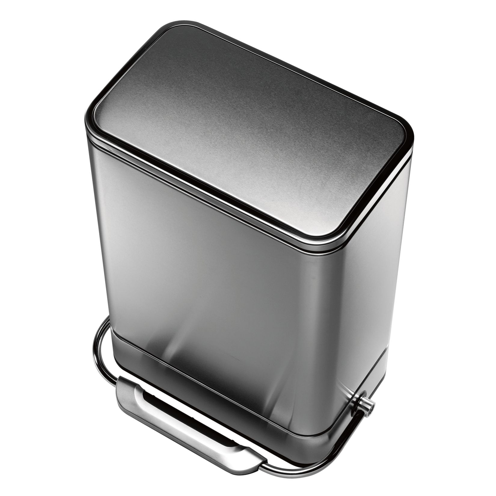 simplehuman Rectangular Steel Bar Pedal Bin, 38L at John Lewis