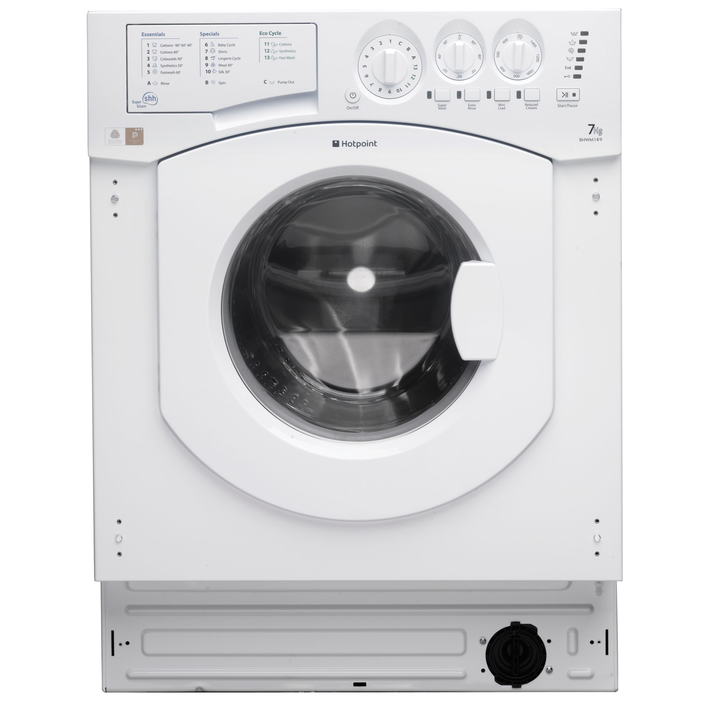 Hotpoint BHWM149 Integrated Washing Machine