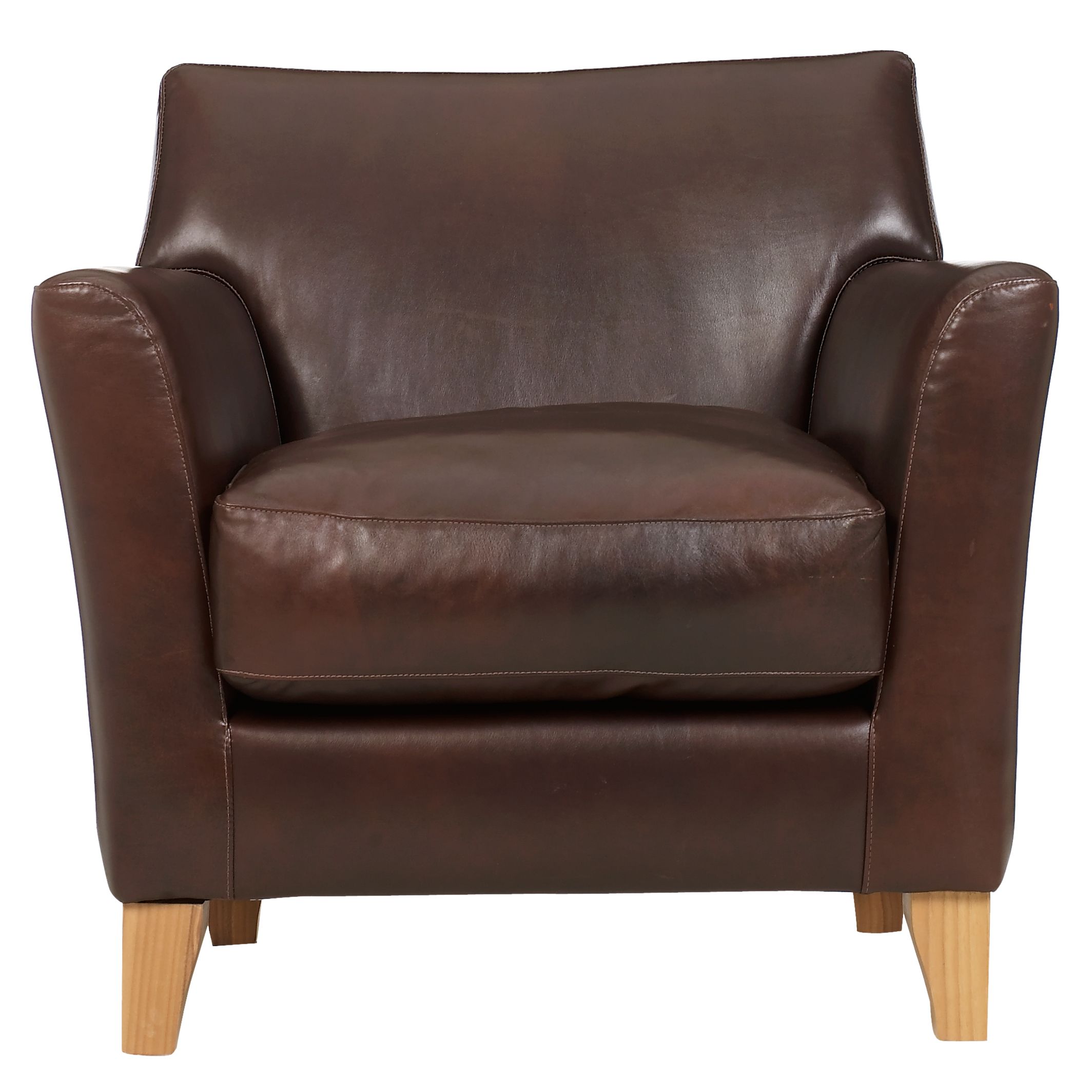 Nick Munro Collection Leather Armchair, Old Saddle Walnut at John Lewis