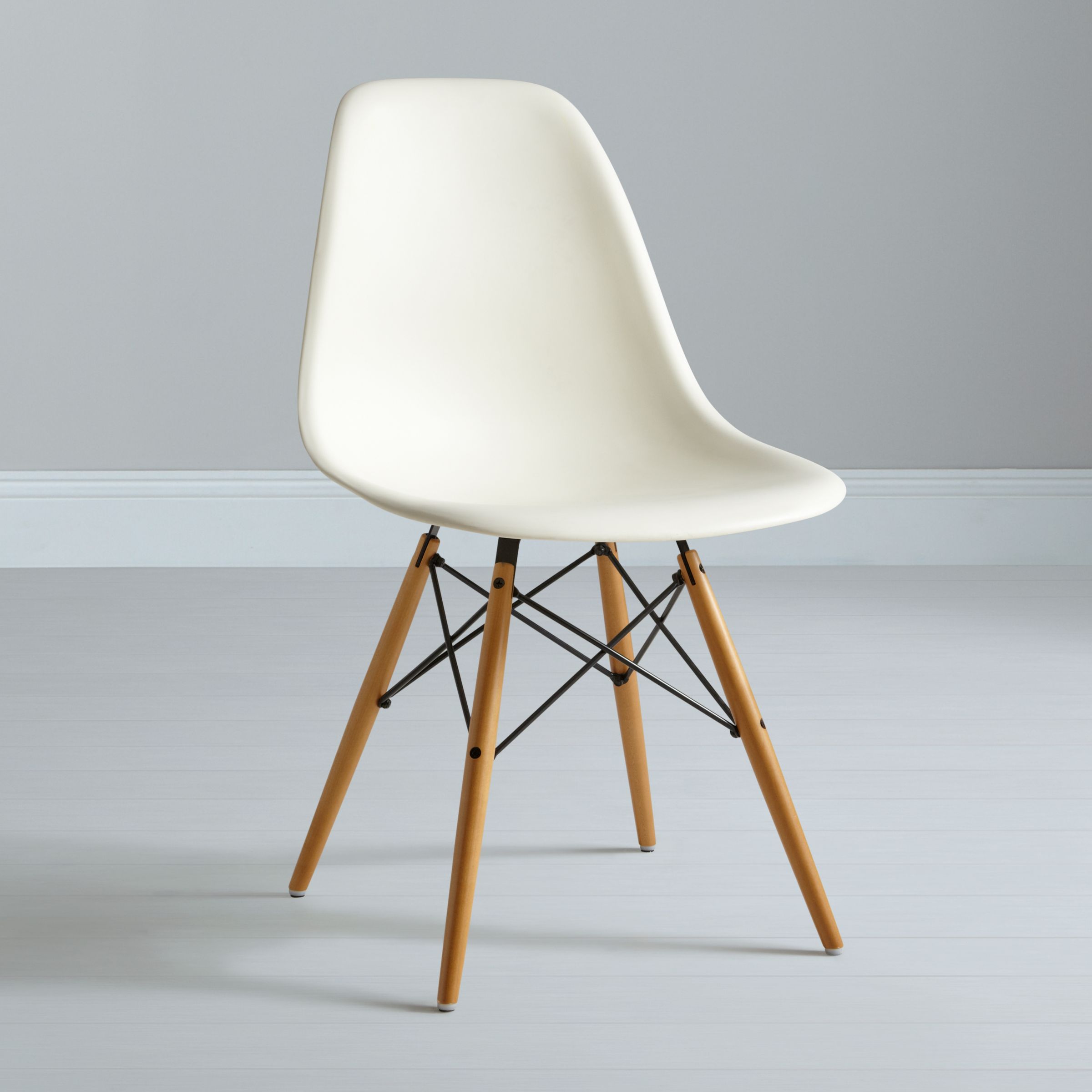 Eames DSW Side Chair, Cream at JohnLewis