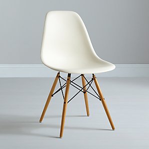 Vitra Eames DSW Side Chair, Cream