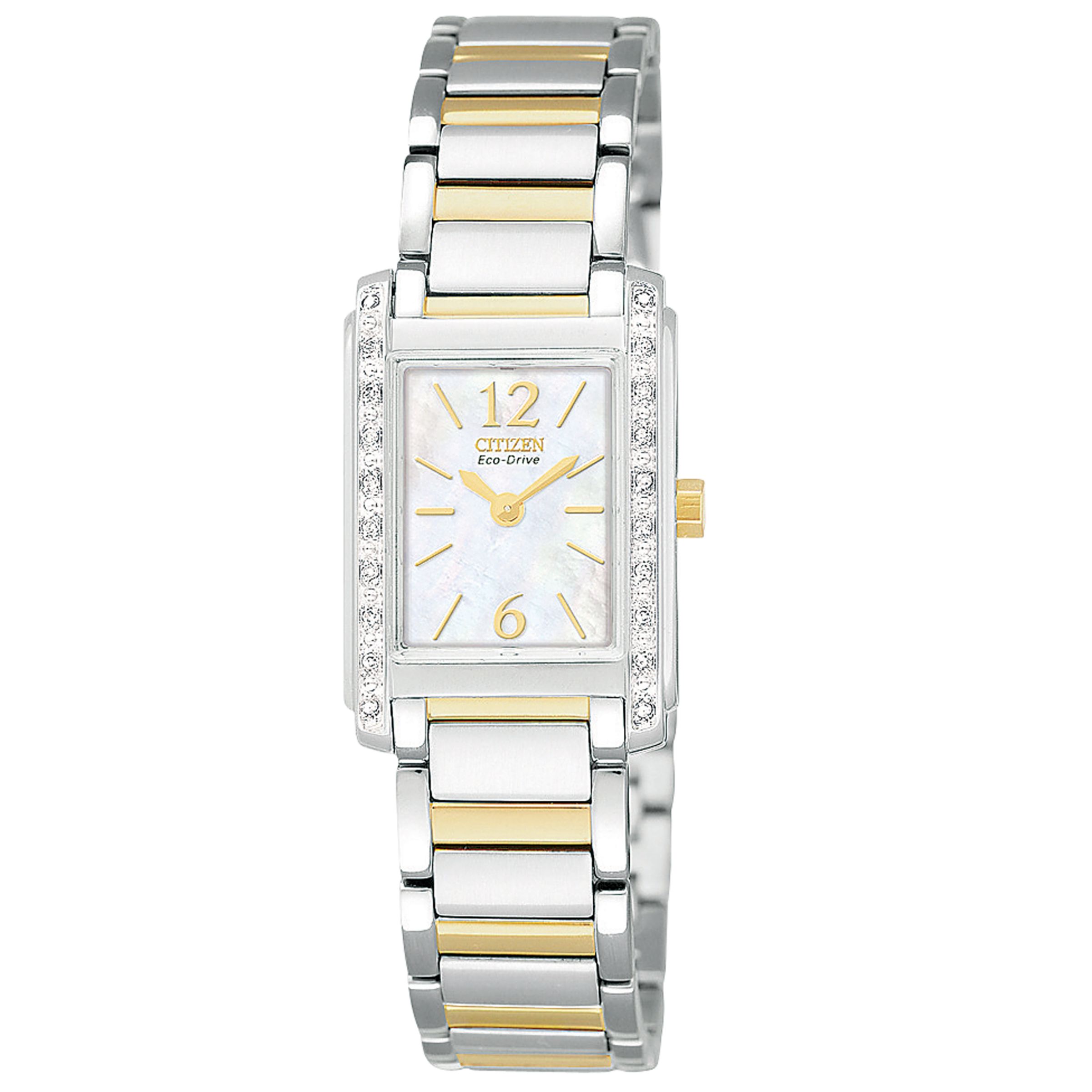 Citizen EW9464-57D Women's Palidoro Diamond Two-Tone Watch, Silver/Gold
