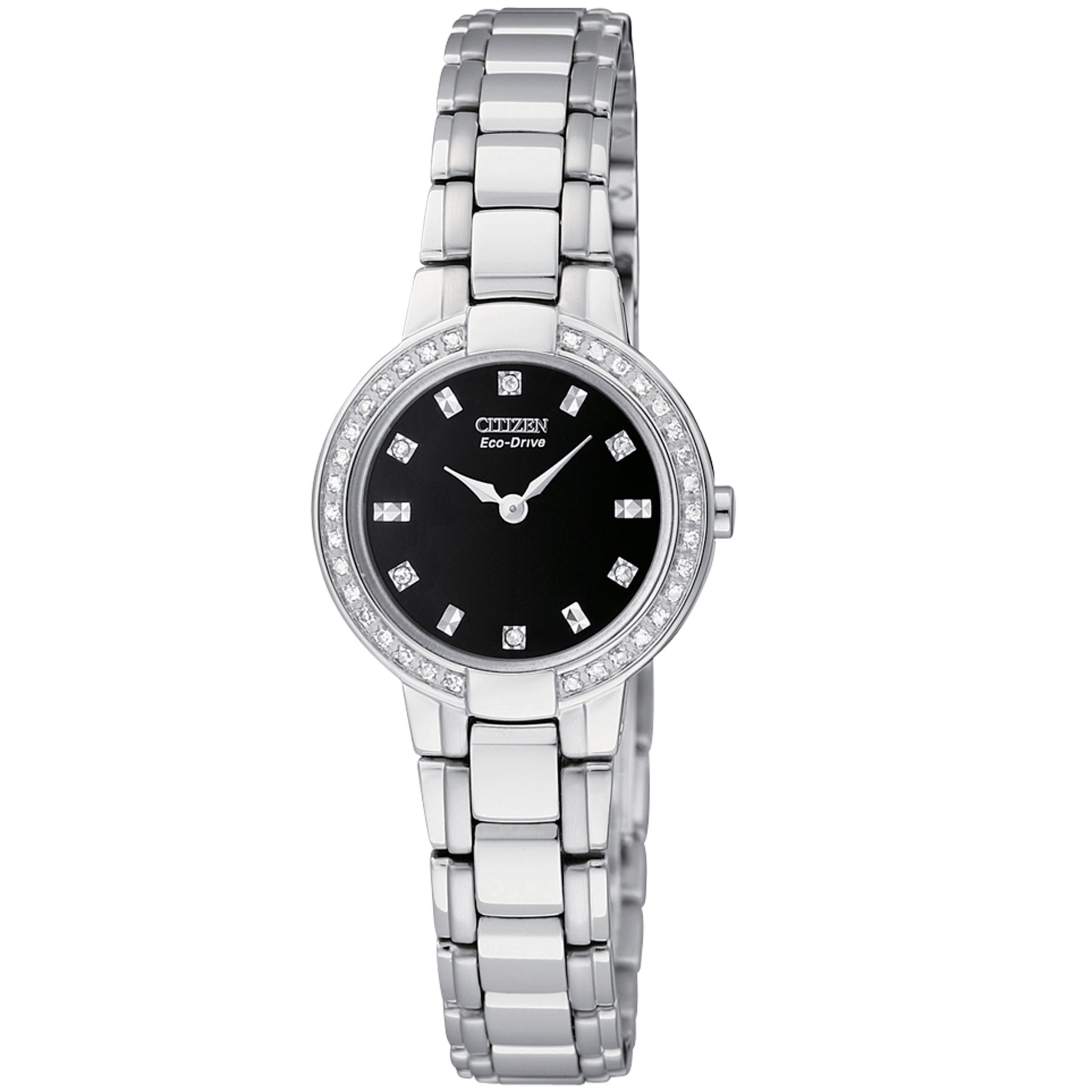 Citizen Women's Eco-Drive Silhouette Diamond Watch, Silver