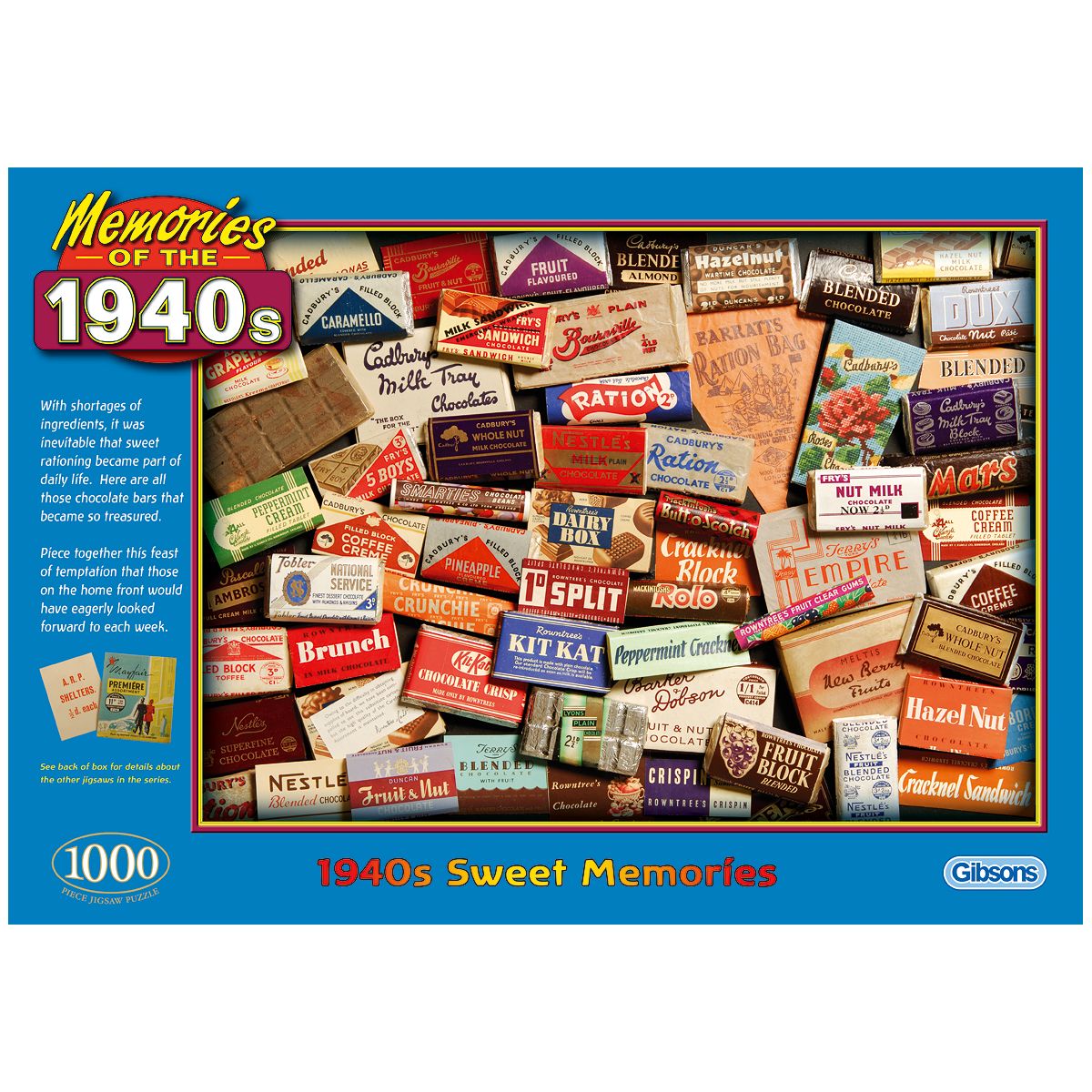 Gibsons 1940s Sweet Memories Jigsaw Puzzle 1000 Piece