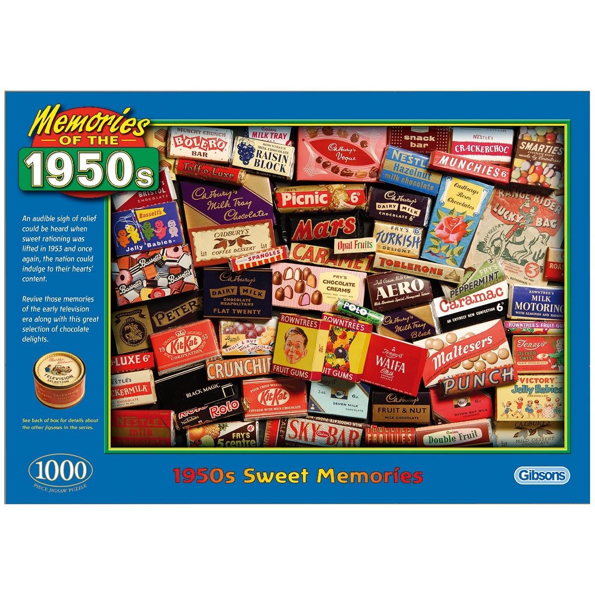 Gibsons 1950s Sweet Memories Jigsaw Puzzle 1000 Piece