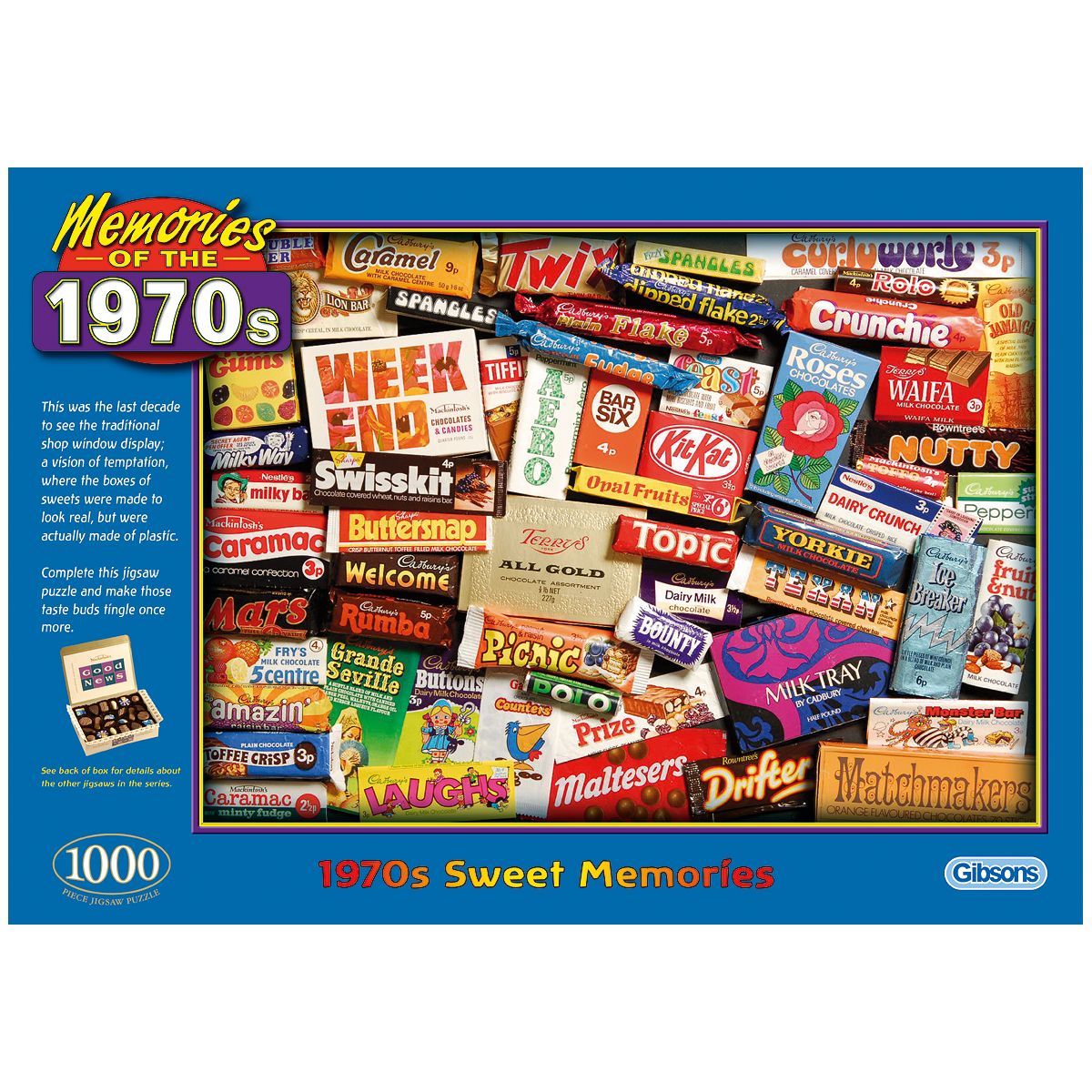 Gibsons 1970s Sweet Memories Jigsaw Puzzle 1000 Piece
