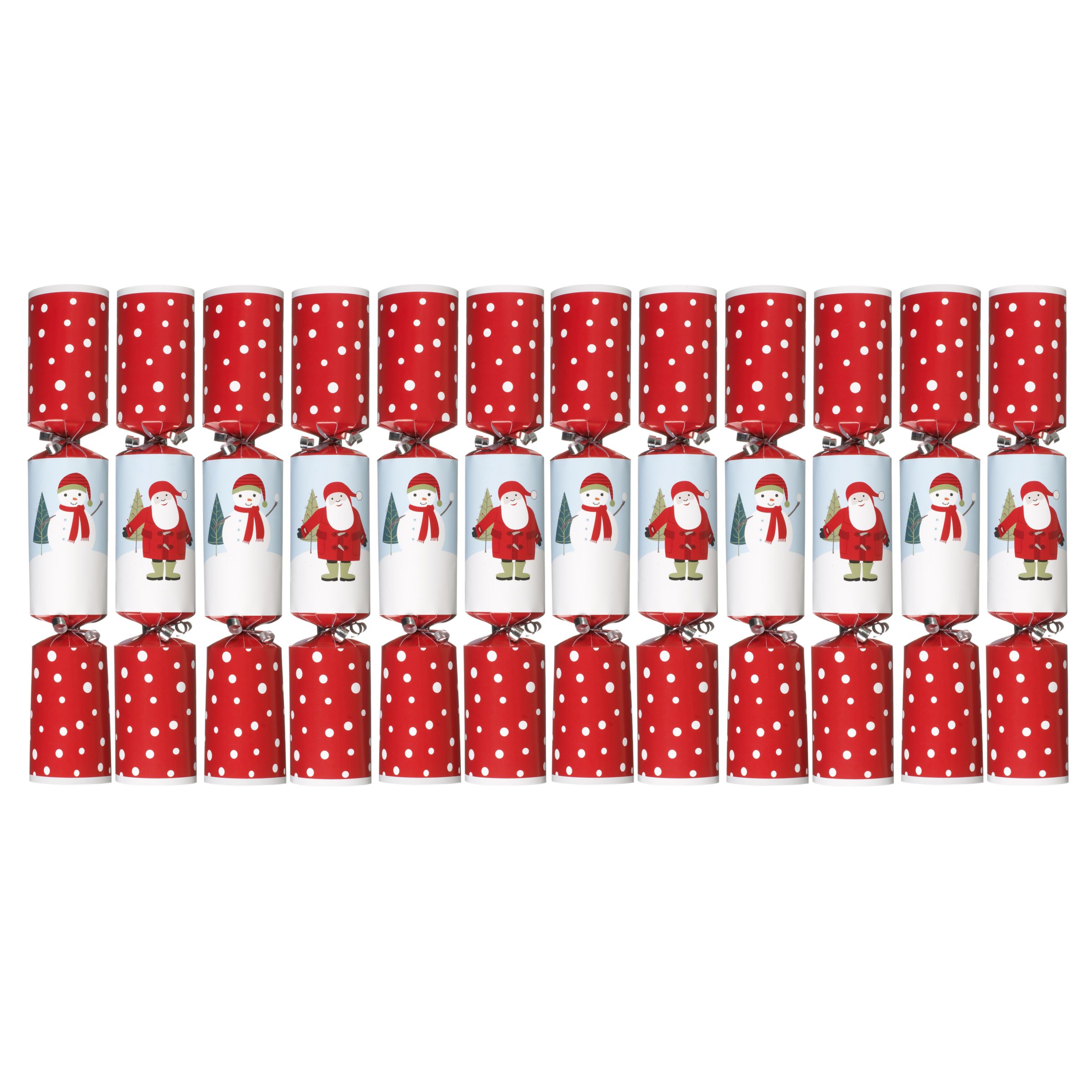 John Lewis Robin Signature Print Race Game Christmas Crackers, Box of 6