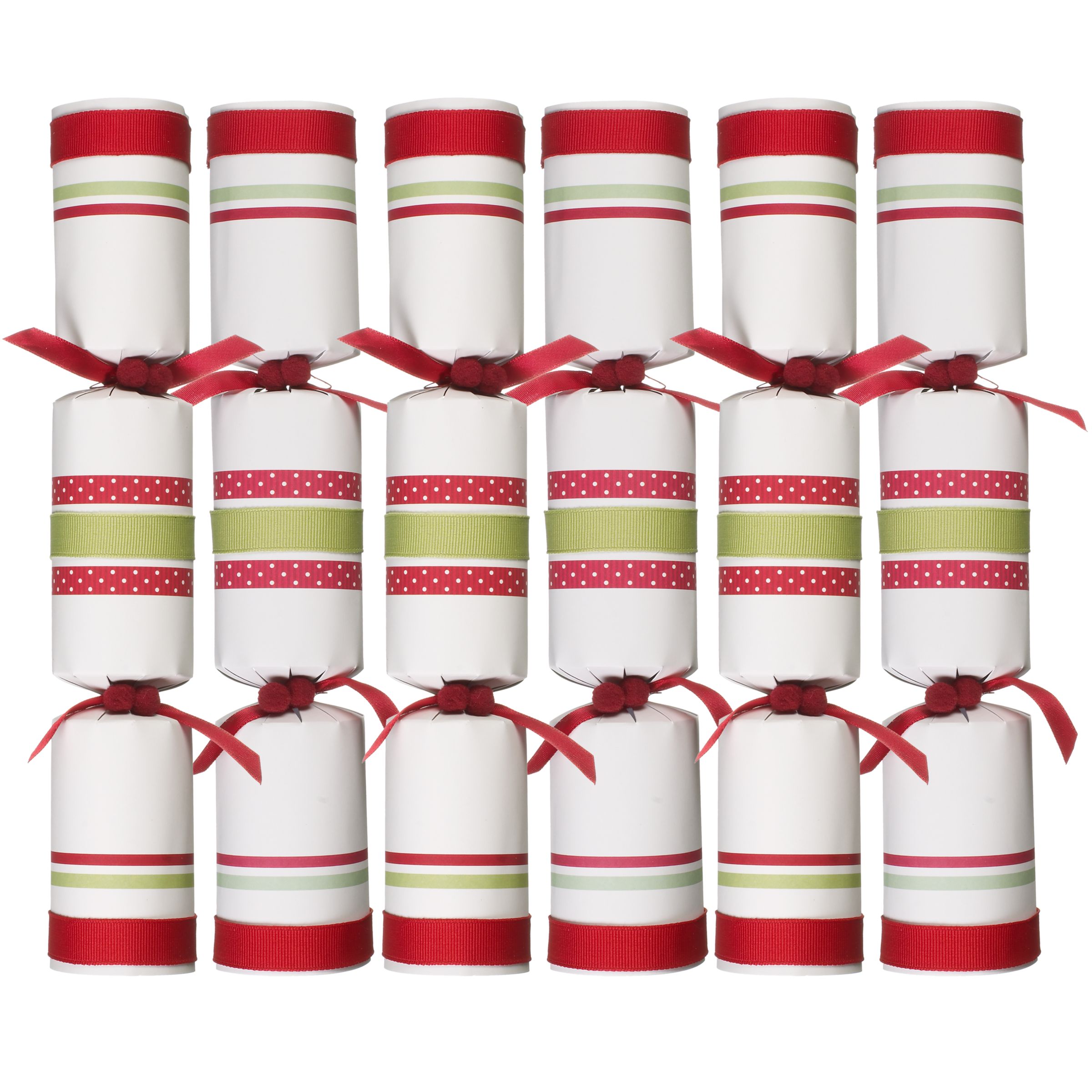 John Lewis Stipe Crackers, Pack of 6