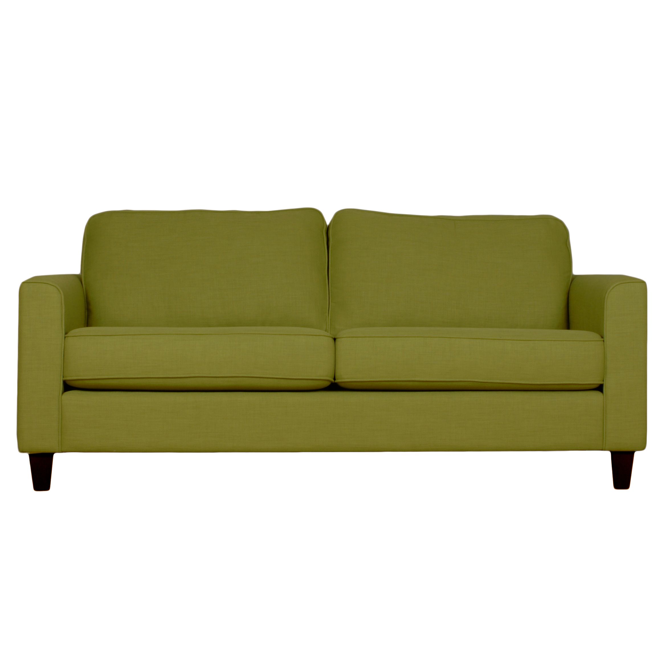 John Lewis Portia Medium Sofa, Olive / Dark Leg, width 183cm