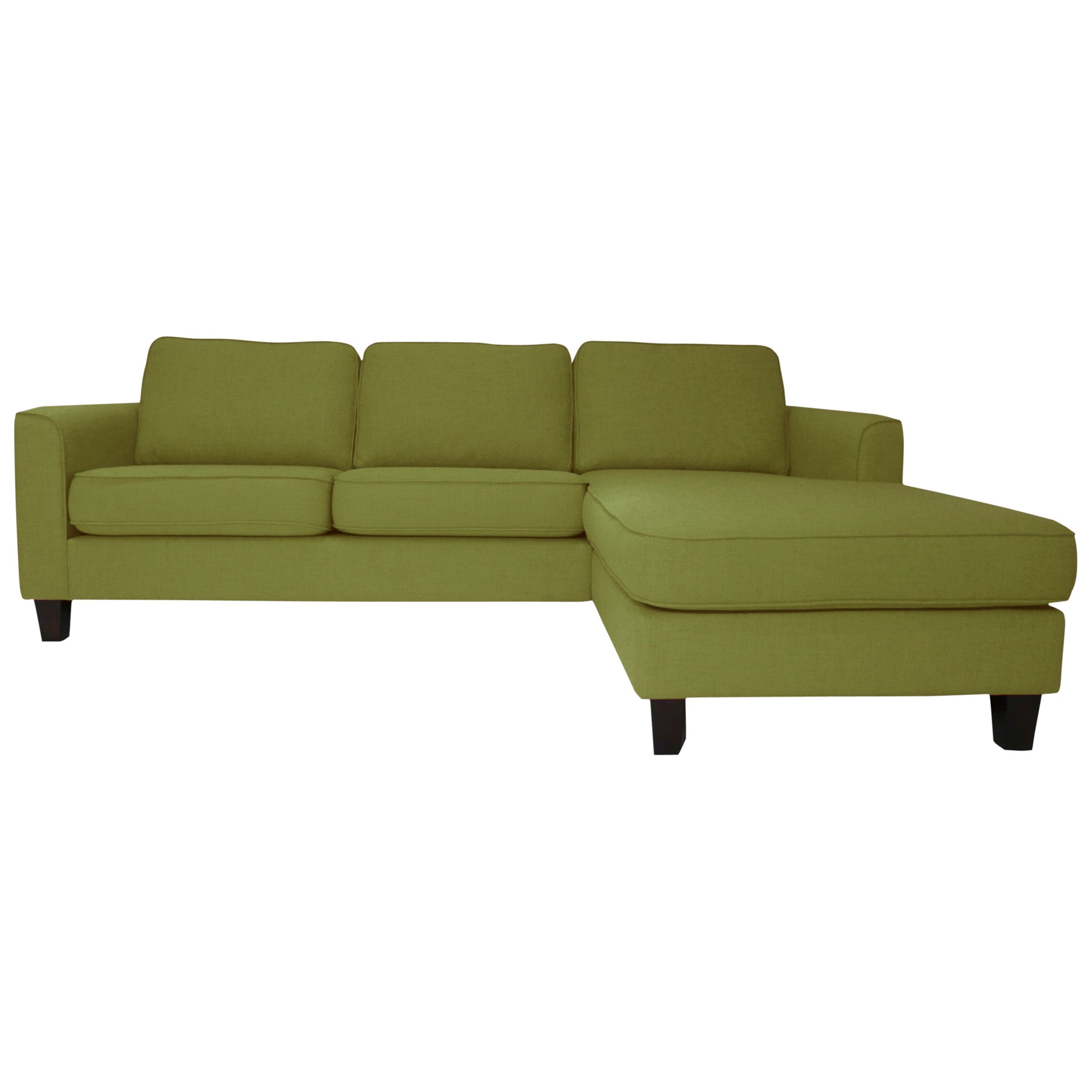 John Lewis Portia LHF Chaise End Sofa, Olive /