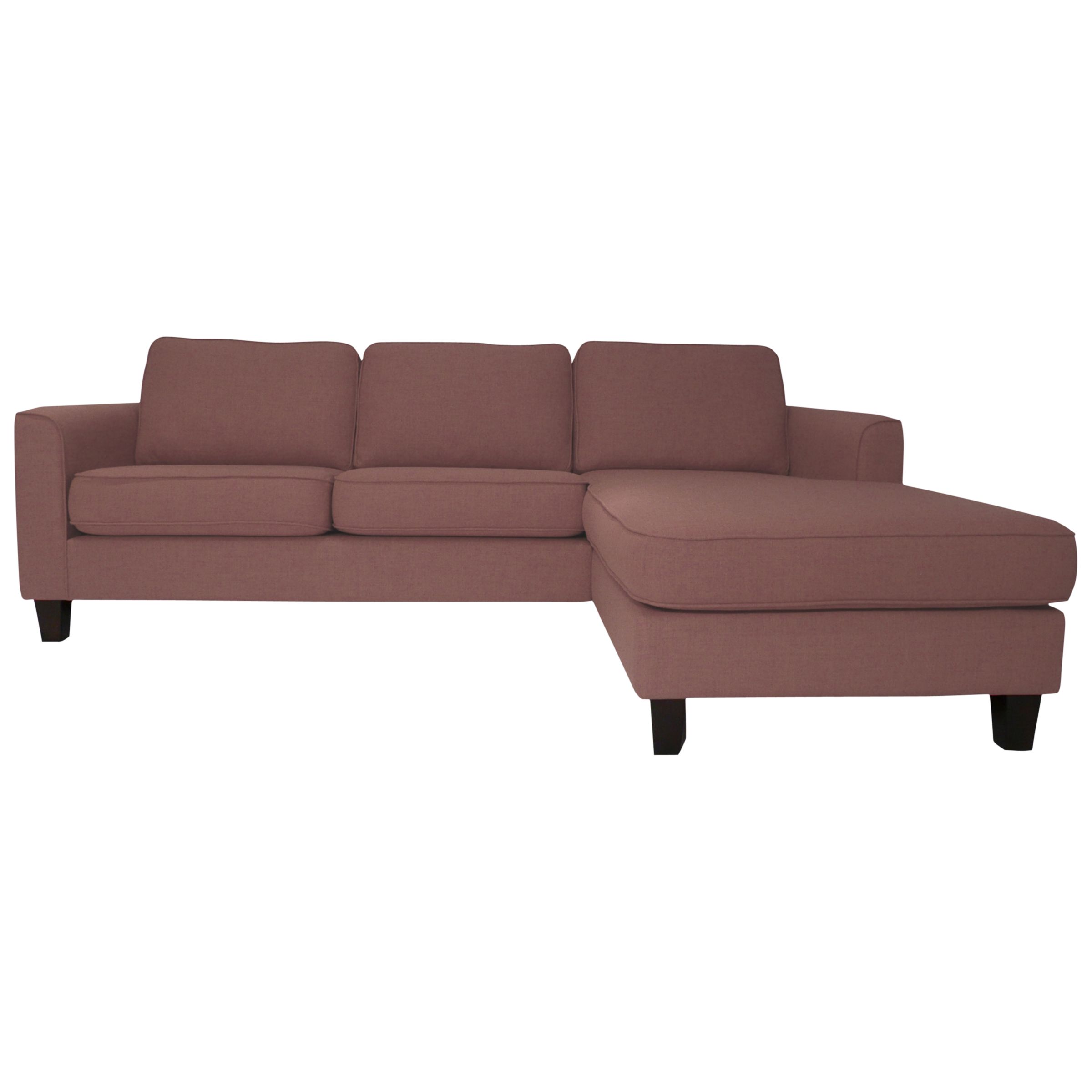 John Lewis Portia LHF Chaise End Sofa, Heather /