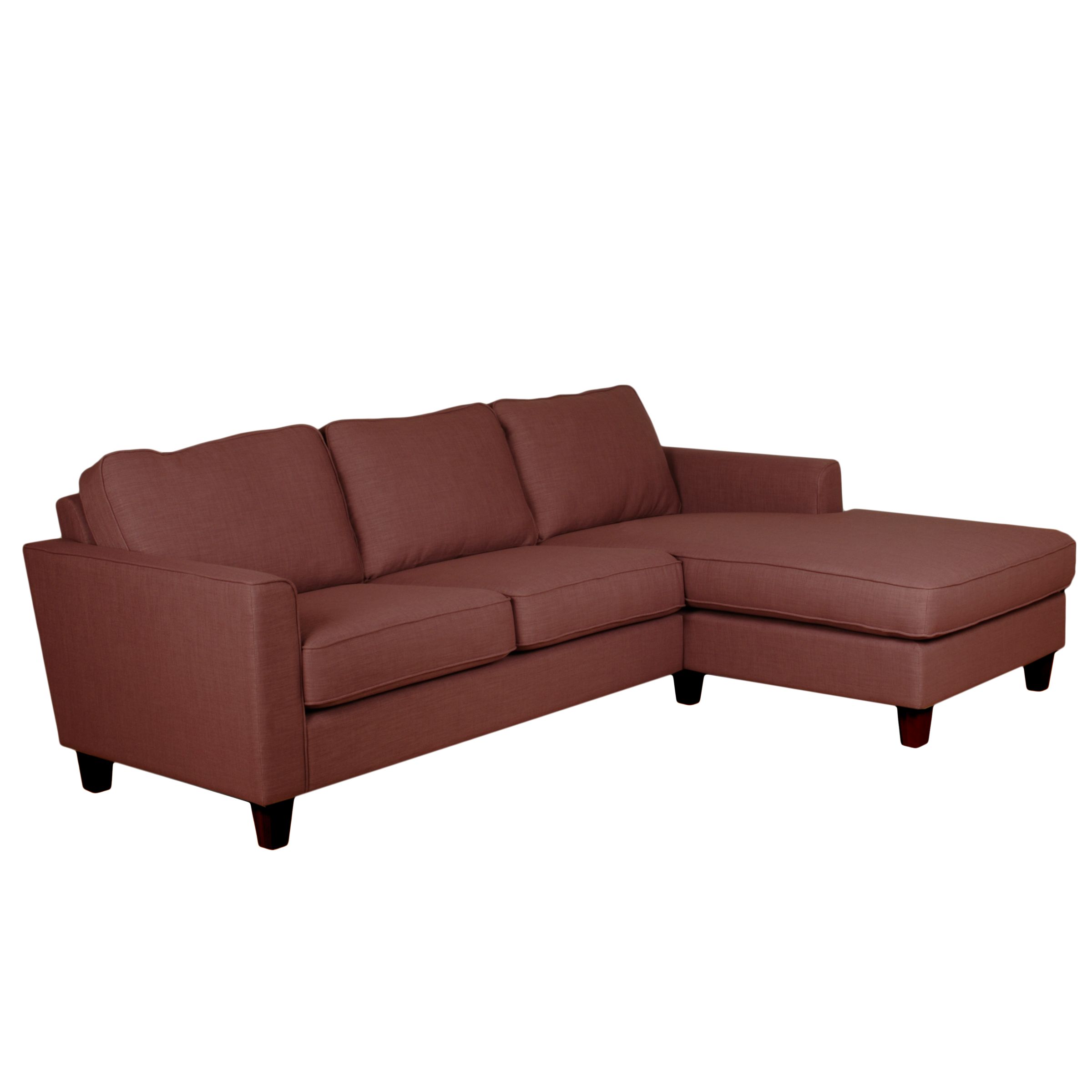 John Lewis Portia RHF Chaise End Sofa, Heather /