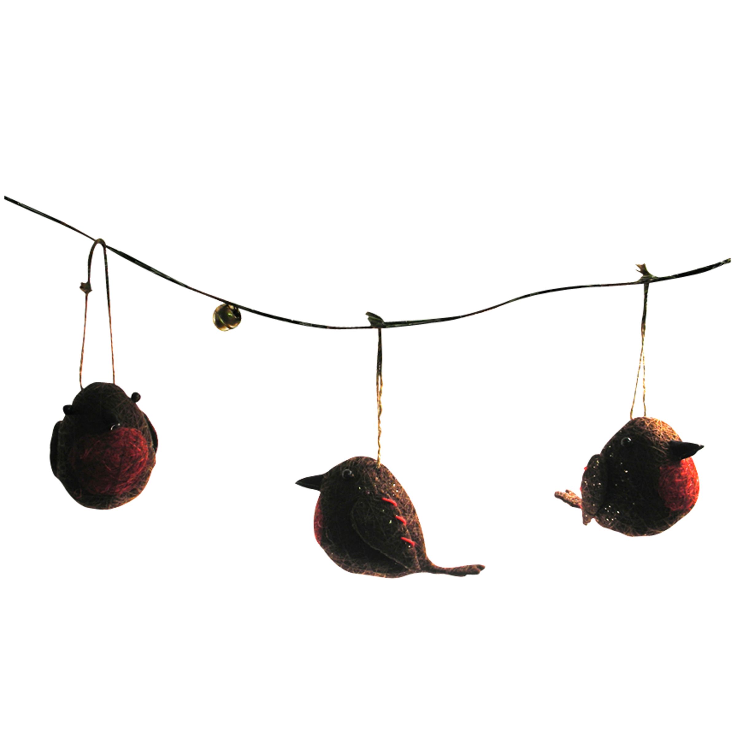John Lewis Robin Christmas Garland