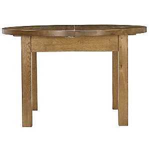 John Lewis Ardennes Round Extending Dining Table, Cognac