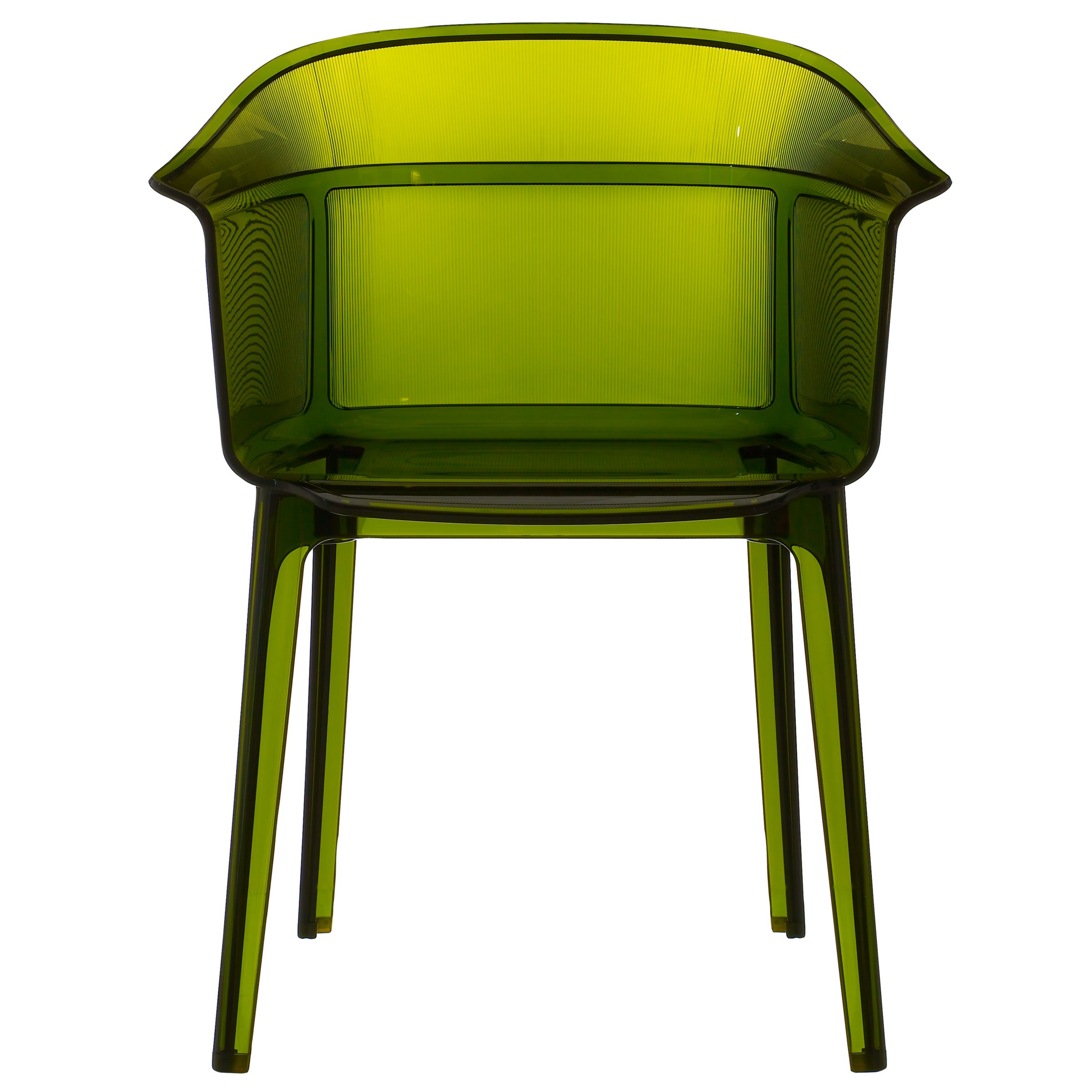 Bouroullec Brothers for Kartell Papyrus Chair, Olive Green at John Lewis