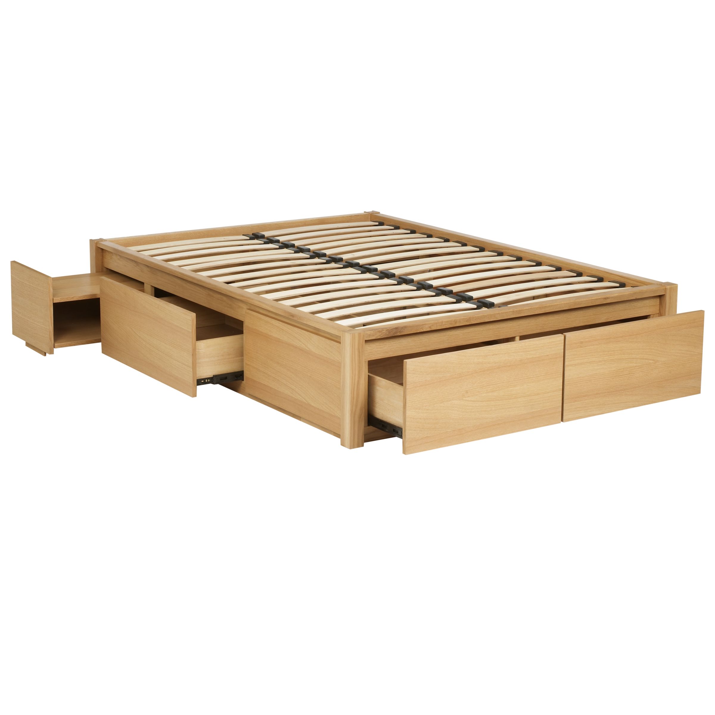 John Lewis Sullivan Oak Storage Bed, Kingsize at John Lewis