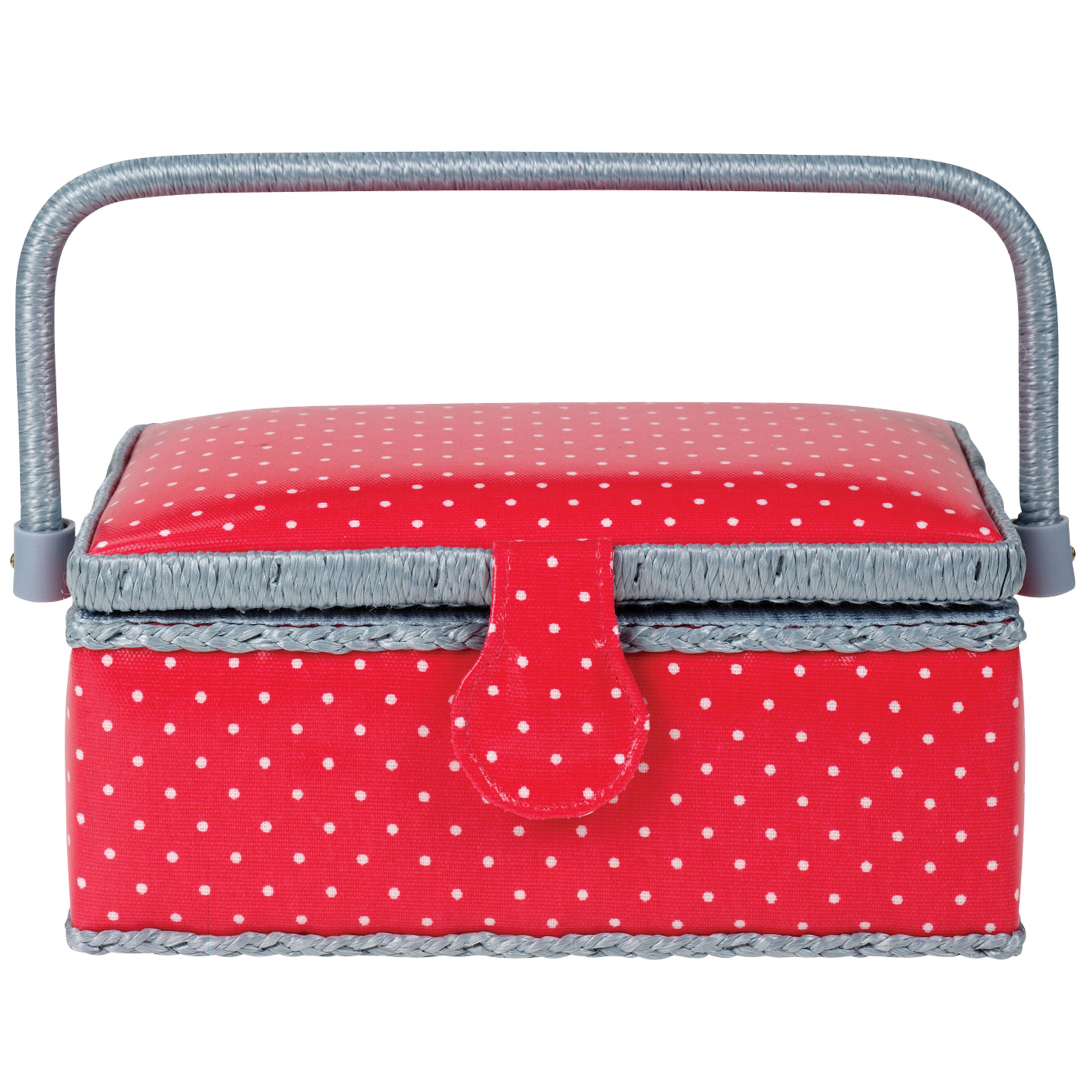 Cath Kidston Oil Cloth Sewing Basket Cherry
